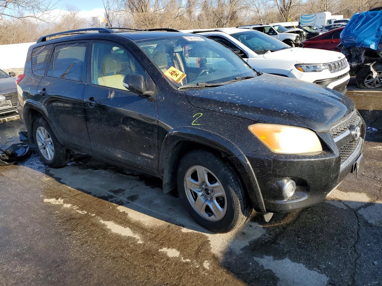 2011 Toyota Rav4 Limited Black vin: JTMYF4DV8BD031104