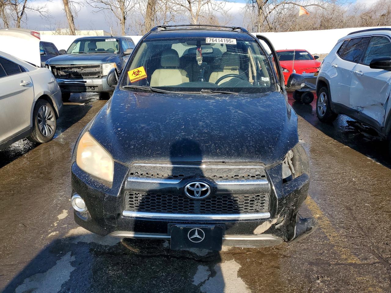 2011 Toyota Rav4 Limited Black vin: JTMYF4DV8BD031104