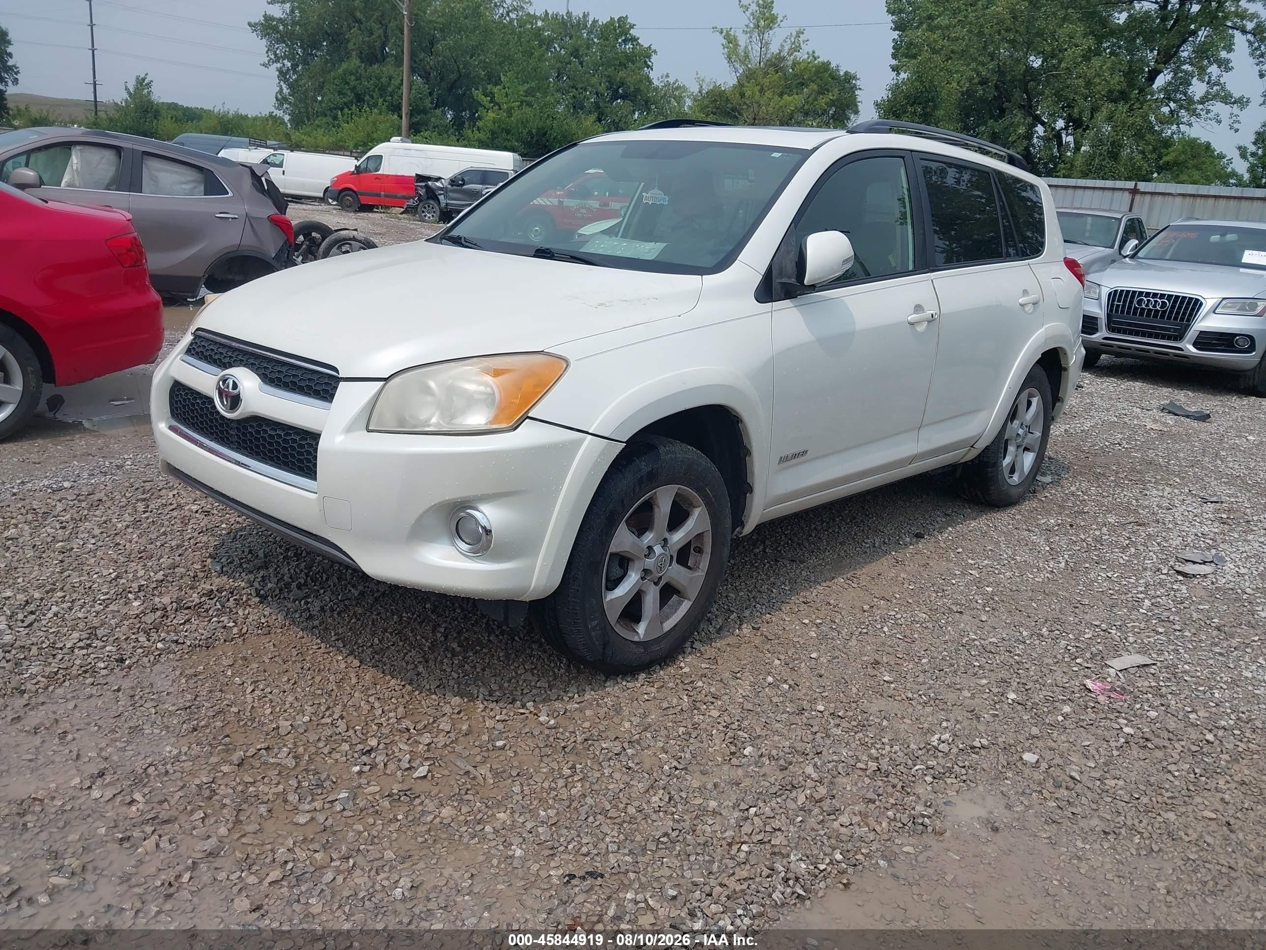 2010 Toyota Rav4 Limited White vin: JTMYF4DV9A5016135