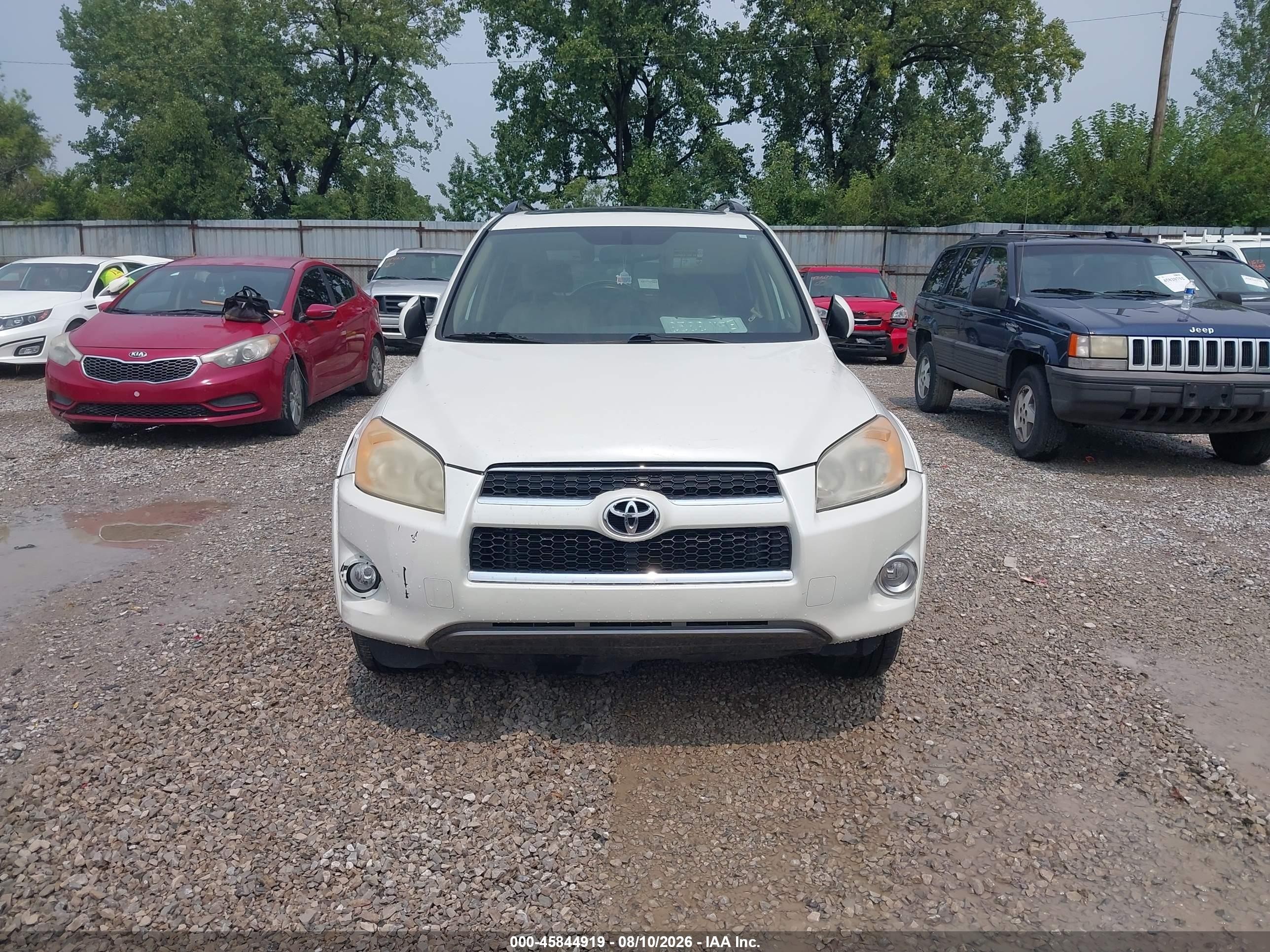 2010 Toyota Rav4 Limited White vin: JTMYF4DV9A5016135