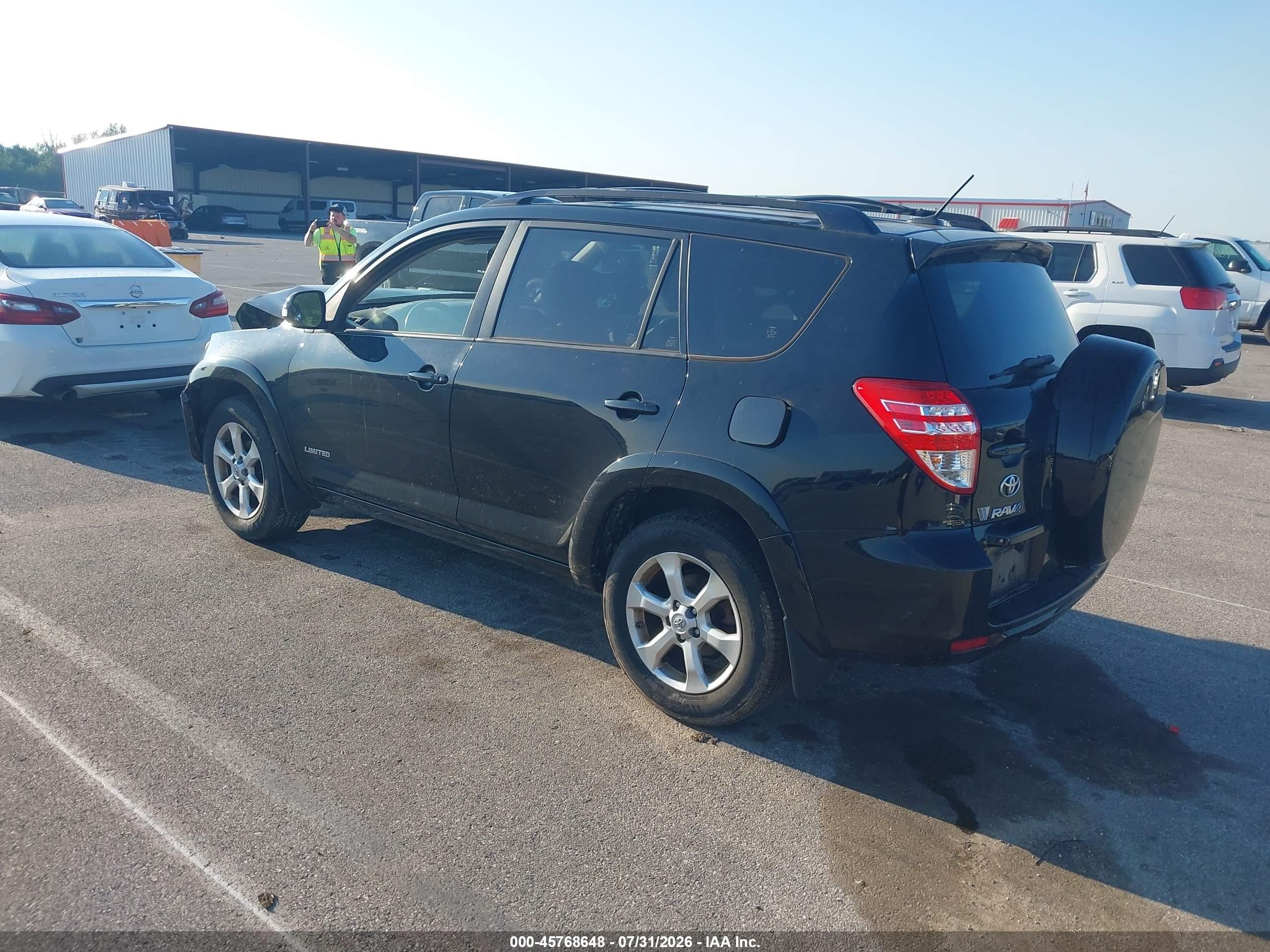 2012 Toyota Rav4 Limited Black vin: JTMYF4DVXCD033423