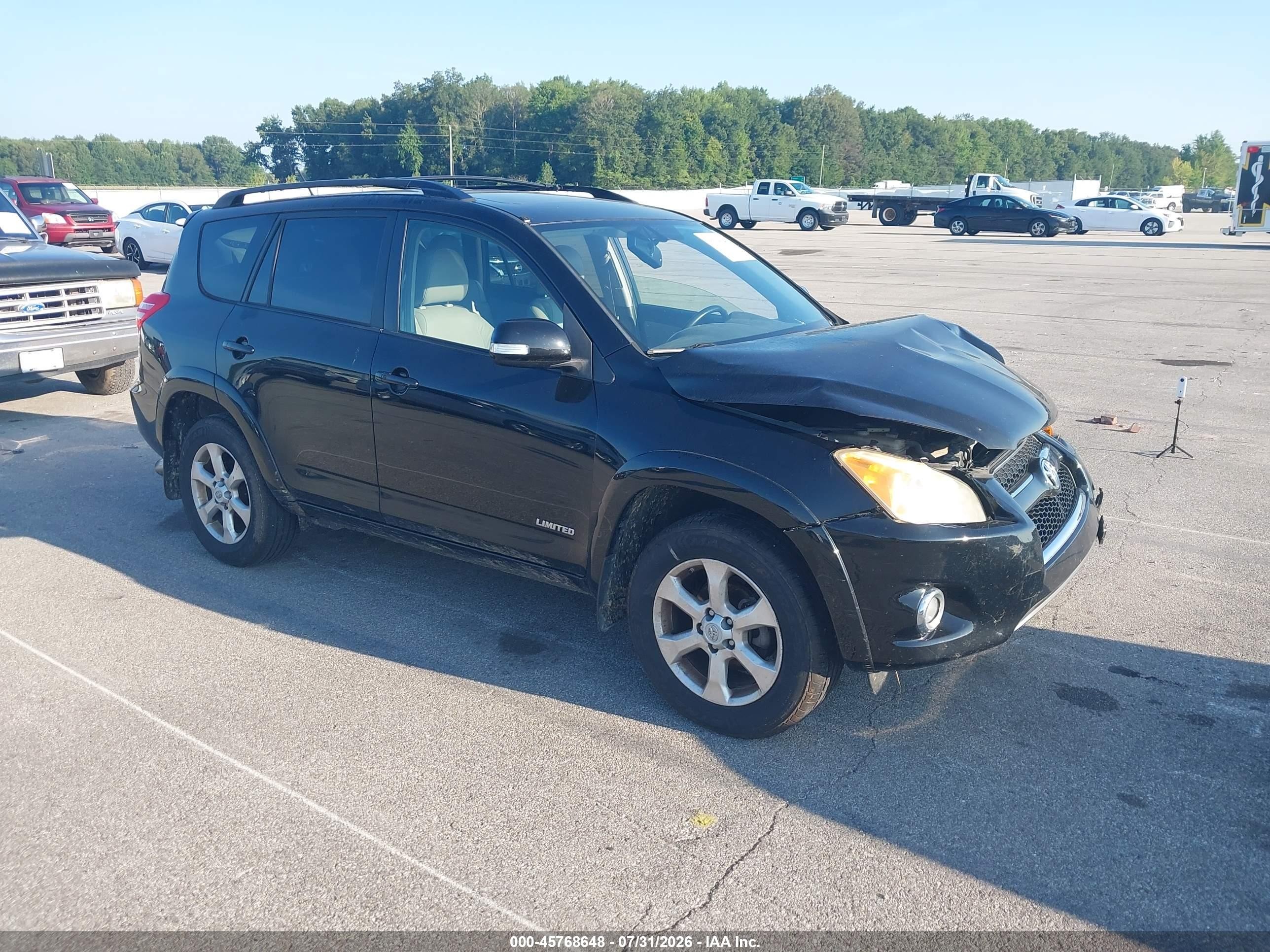 2012 Toyota Rav4 Limited Black vin: JTMYF4DVXCD033423