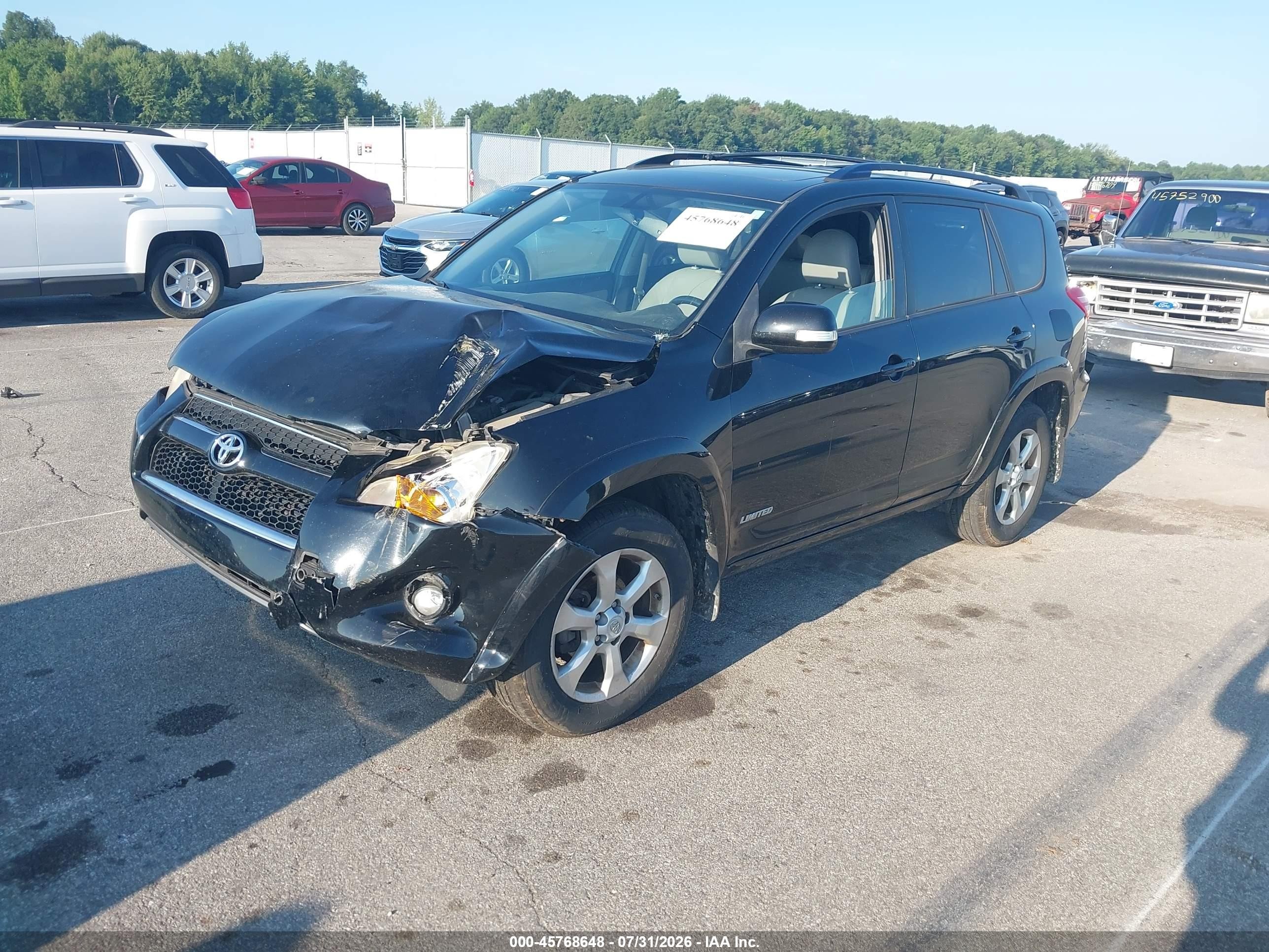 2012 Toyota Rav4 Limited Black vin: JTMYF4DVXCD033423