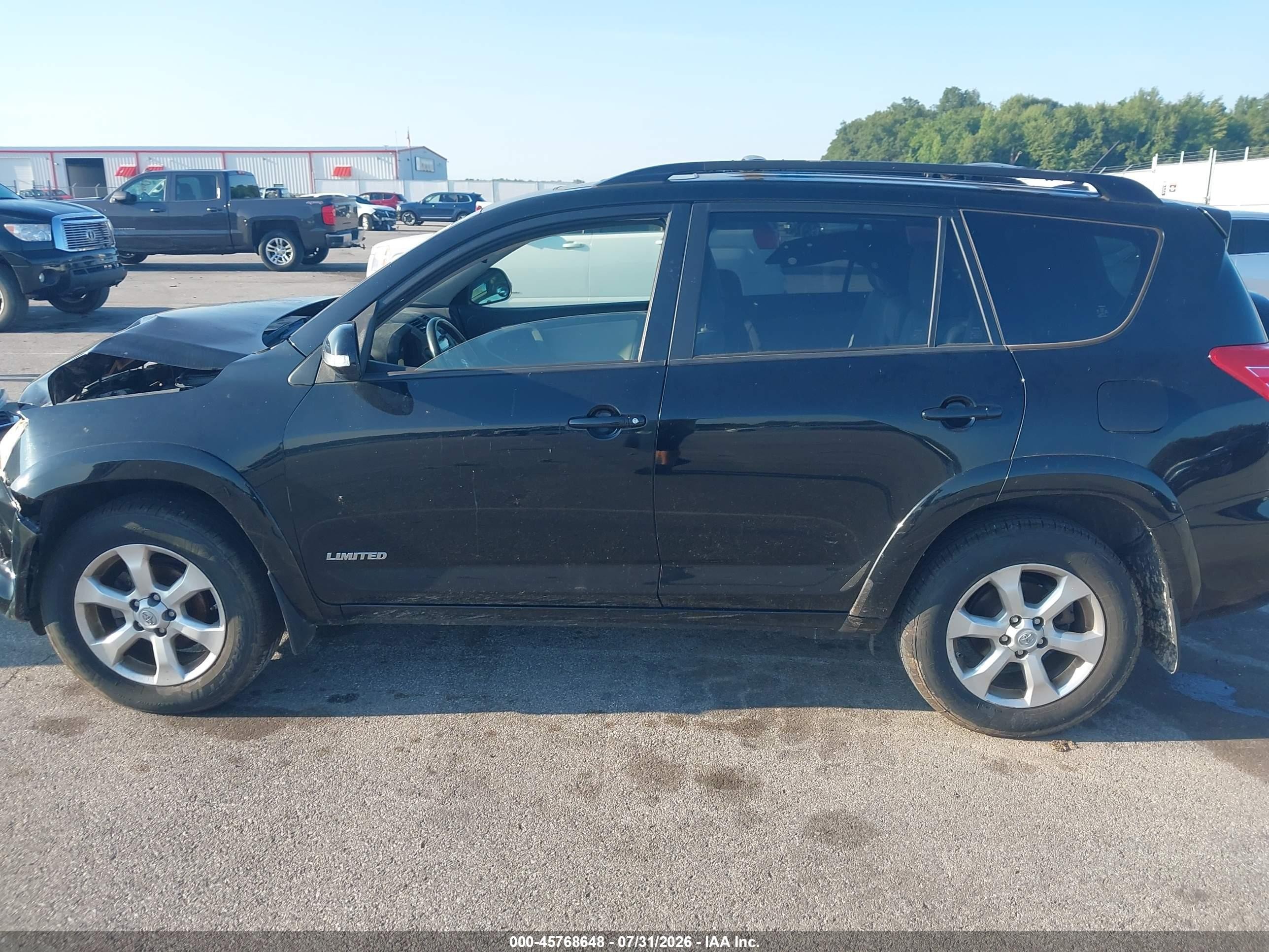 2012 Toyota Rav4 Limited Black vin: JTMYF4DVXCD033423