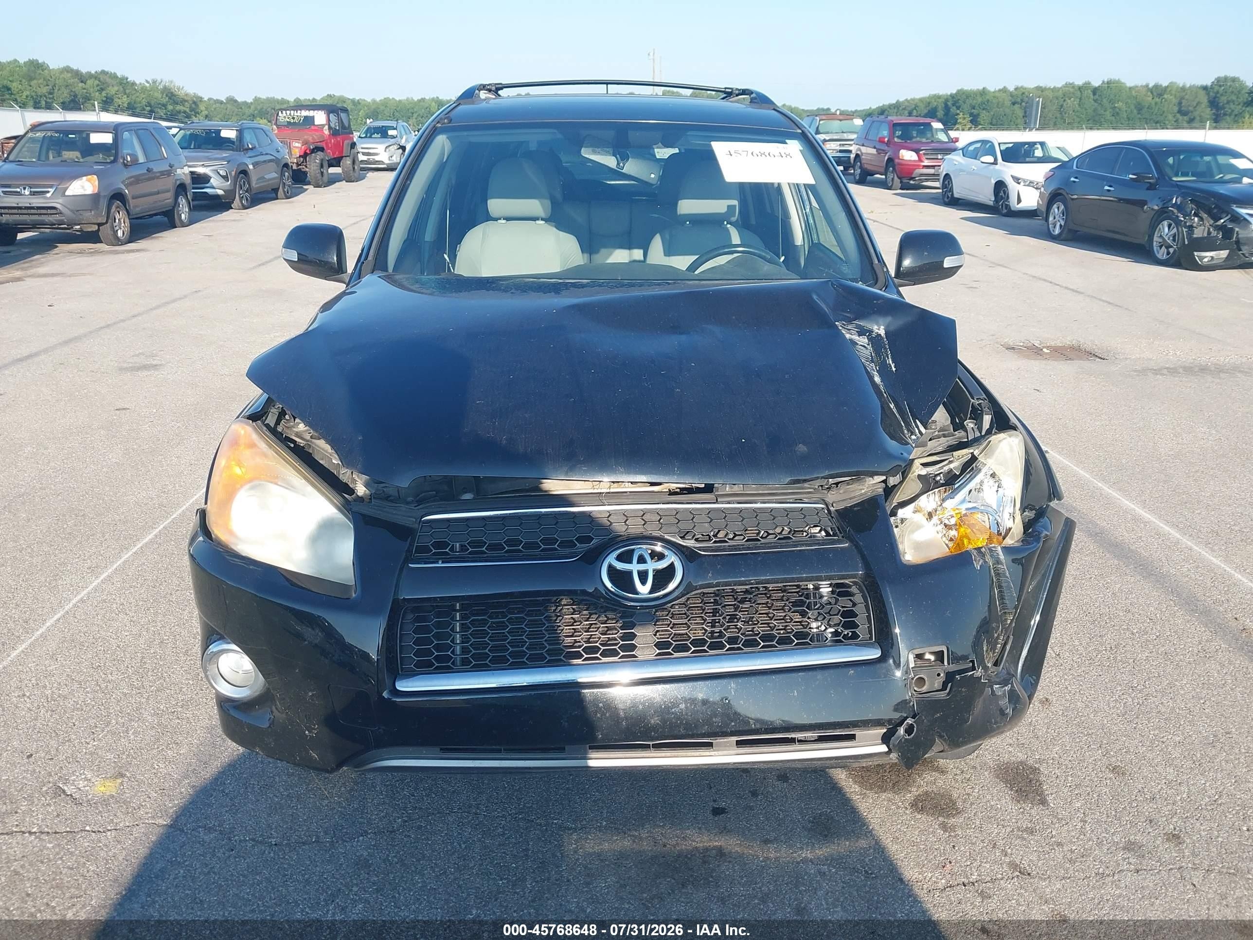 2012 Toyota Rav4 Limited Black vin: JTMYF4DVXCD033423