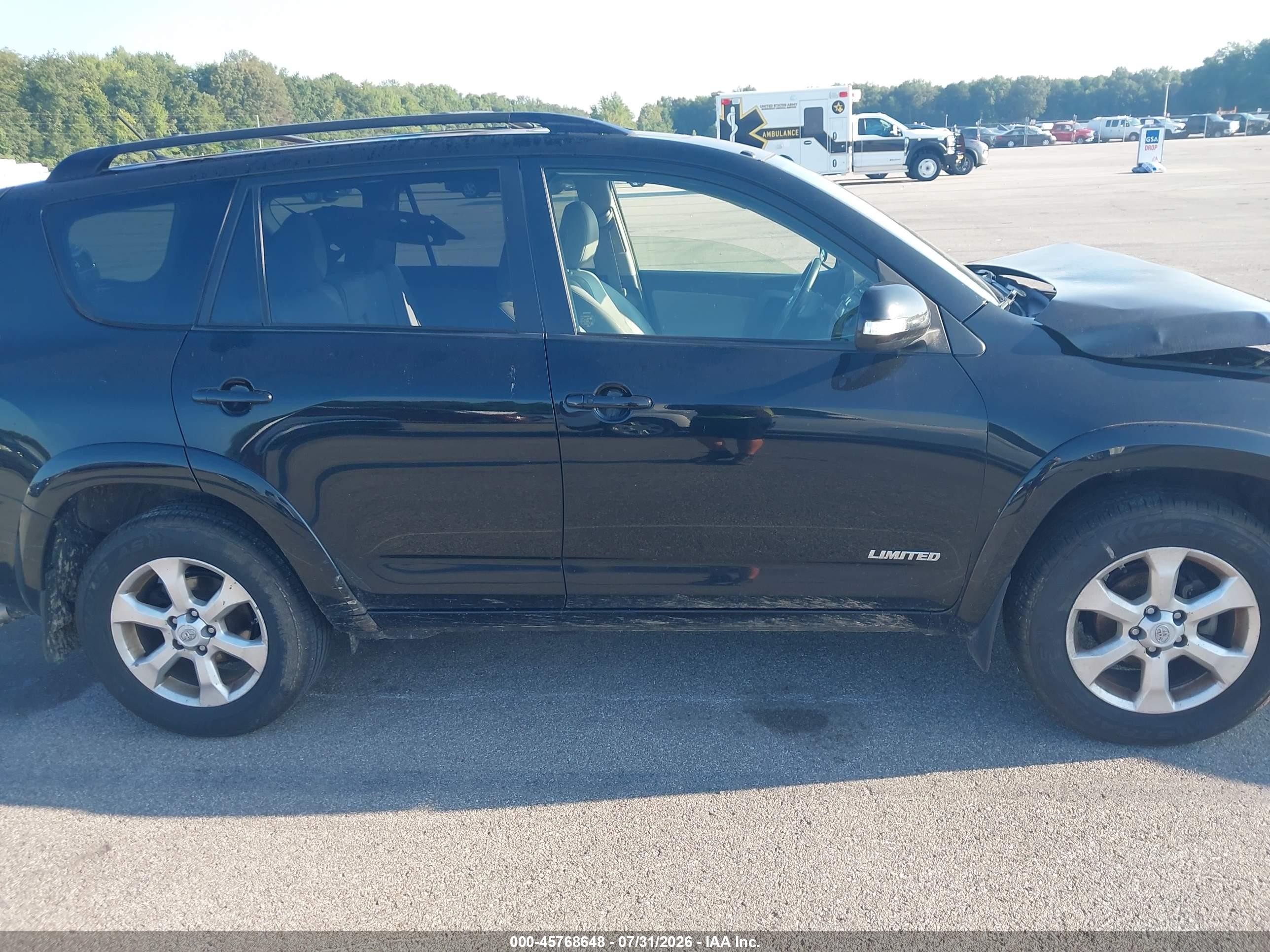 2012 Toyota Rav4 Limited Black vin: JTMYF4DVXCD033423