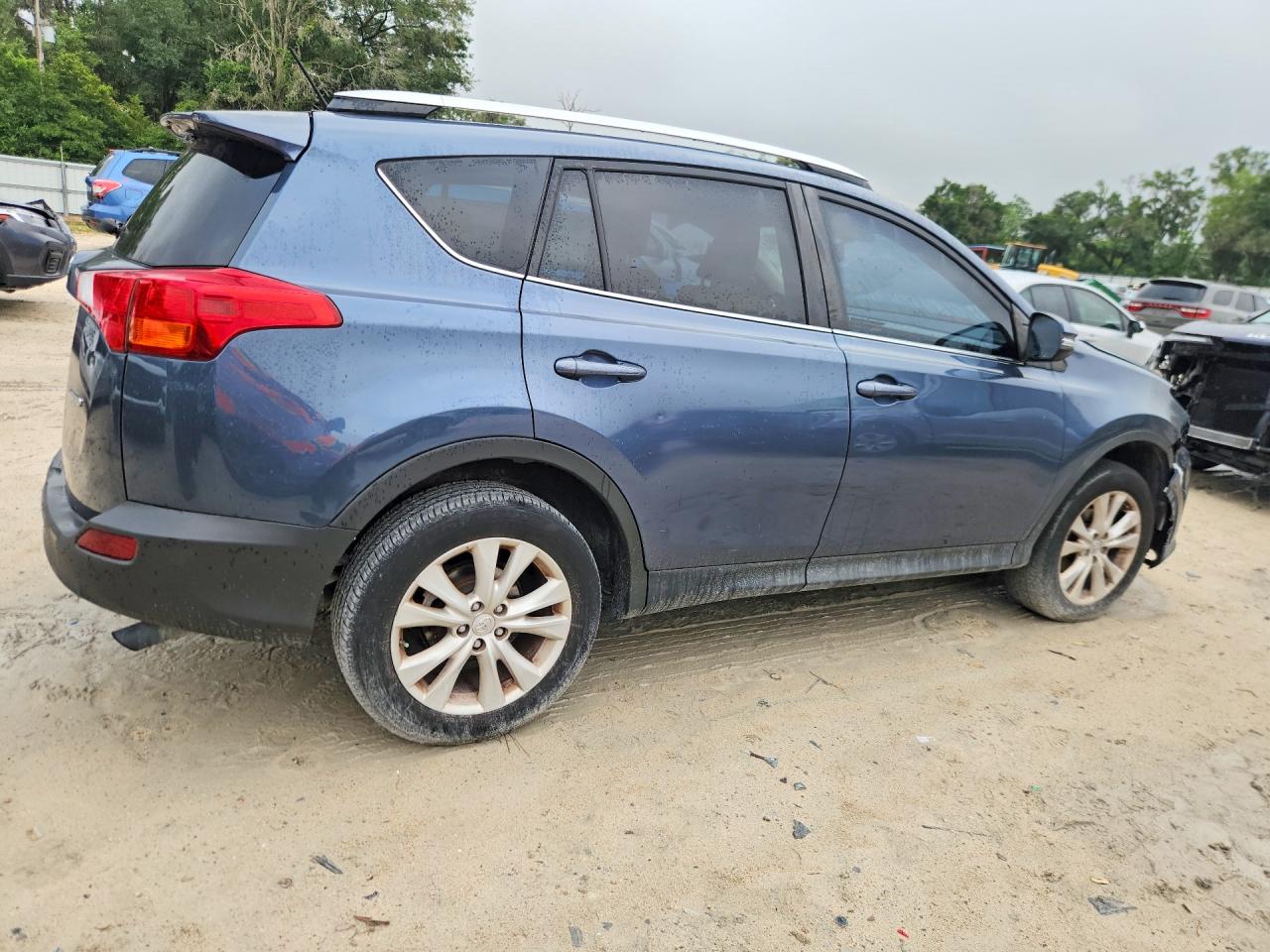 2014 Toyota Rav4 Limited Blue vin: JTMYFREV0ED035809
