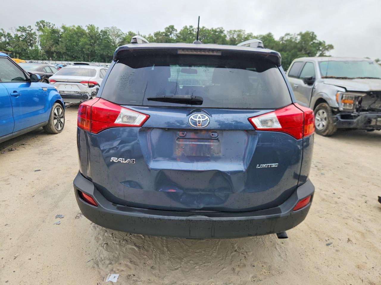 2014 Toyota Rav4 Limited Blue vin: JTMYFREV0ED035809