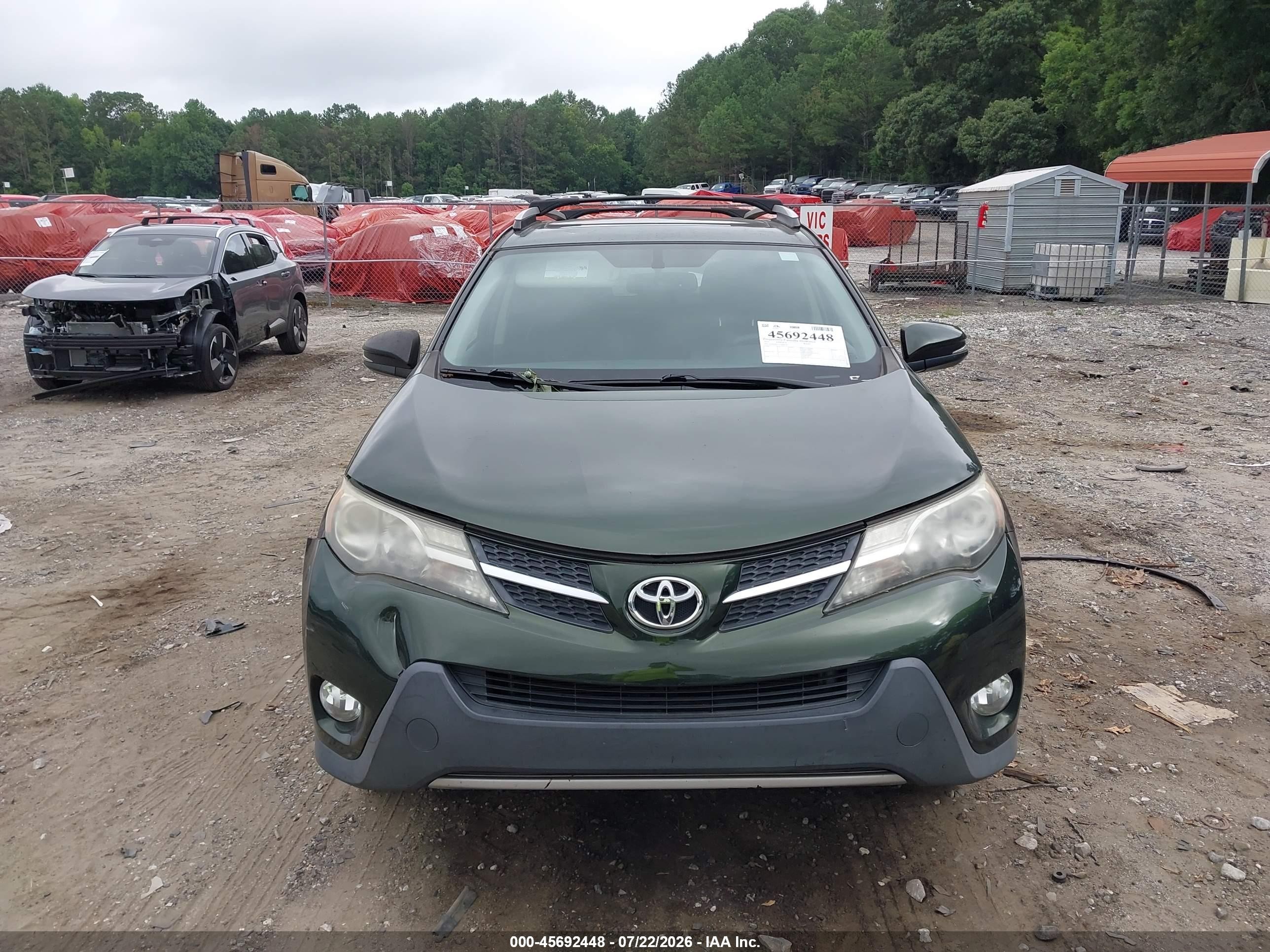 2013 Toyota Rav4 Limited Green vin: JTMYFREV1D5006182