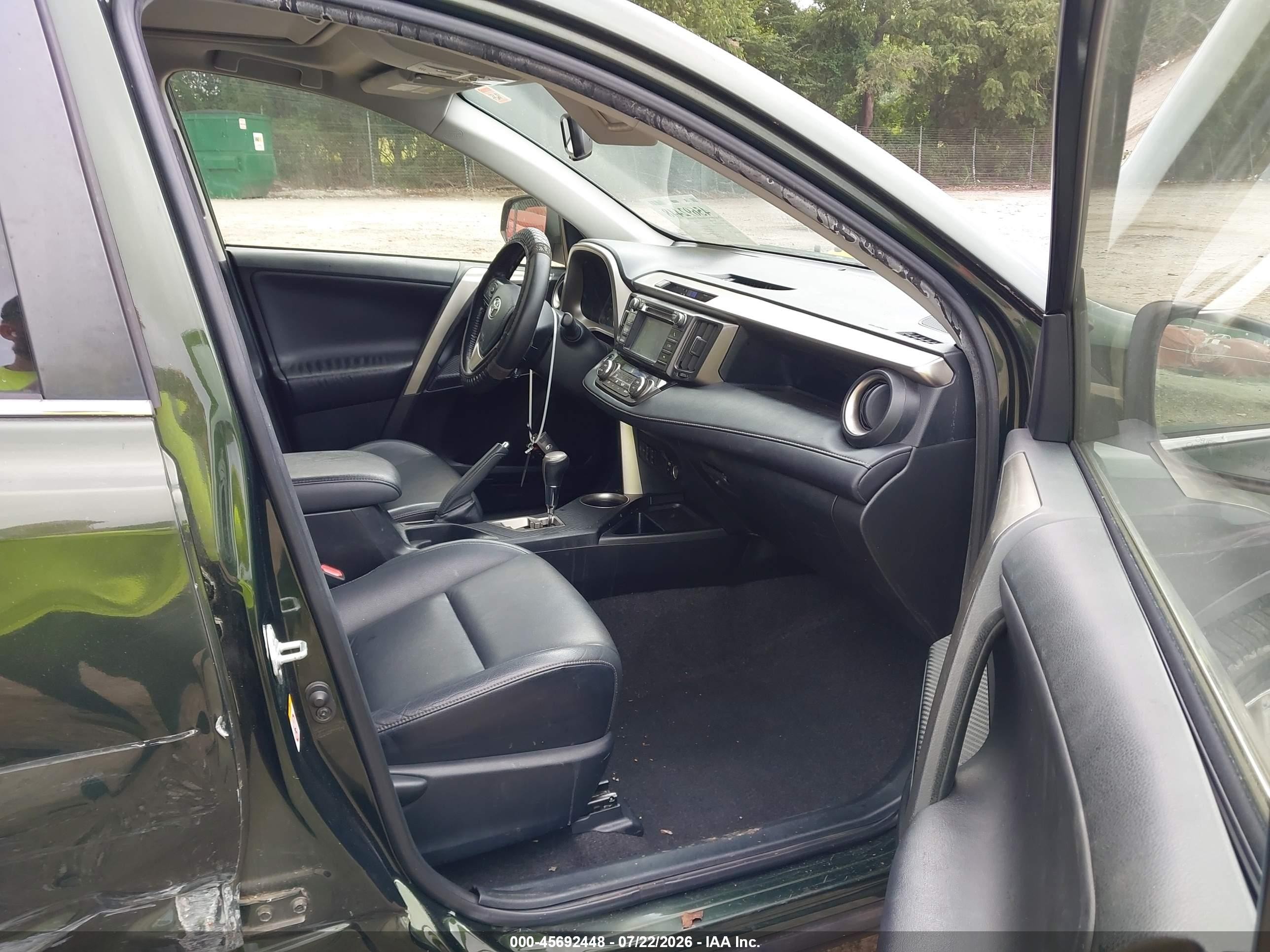 2013 Toyota Rav4 Limited Green vin: JTMYFREV1D5006182