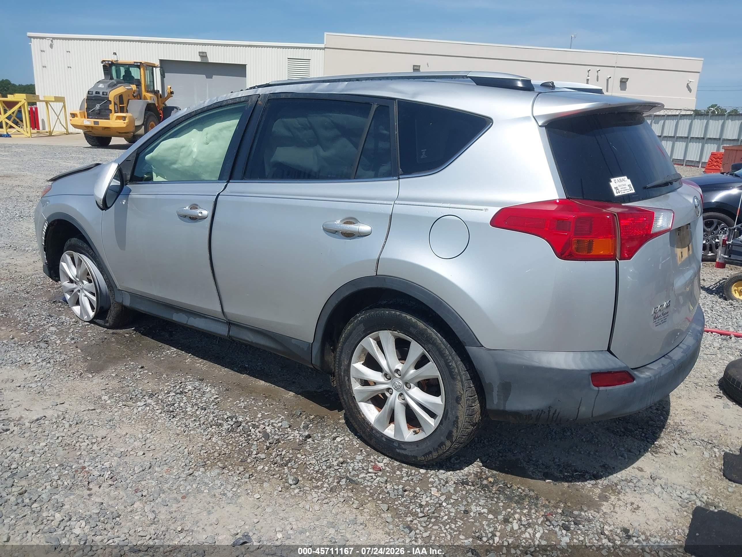 2013 Toyota Rav4 Limited Серебряный vin: JTMYFREV1D5012242
