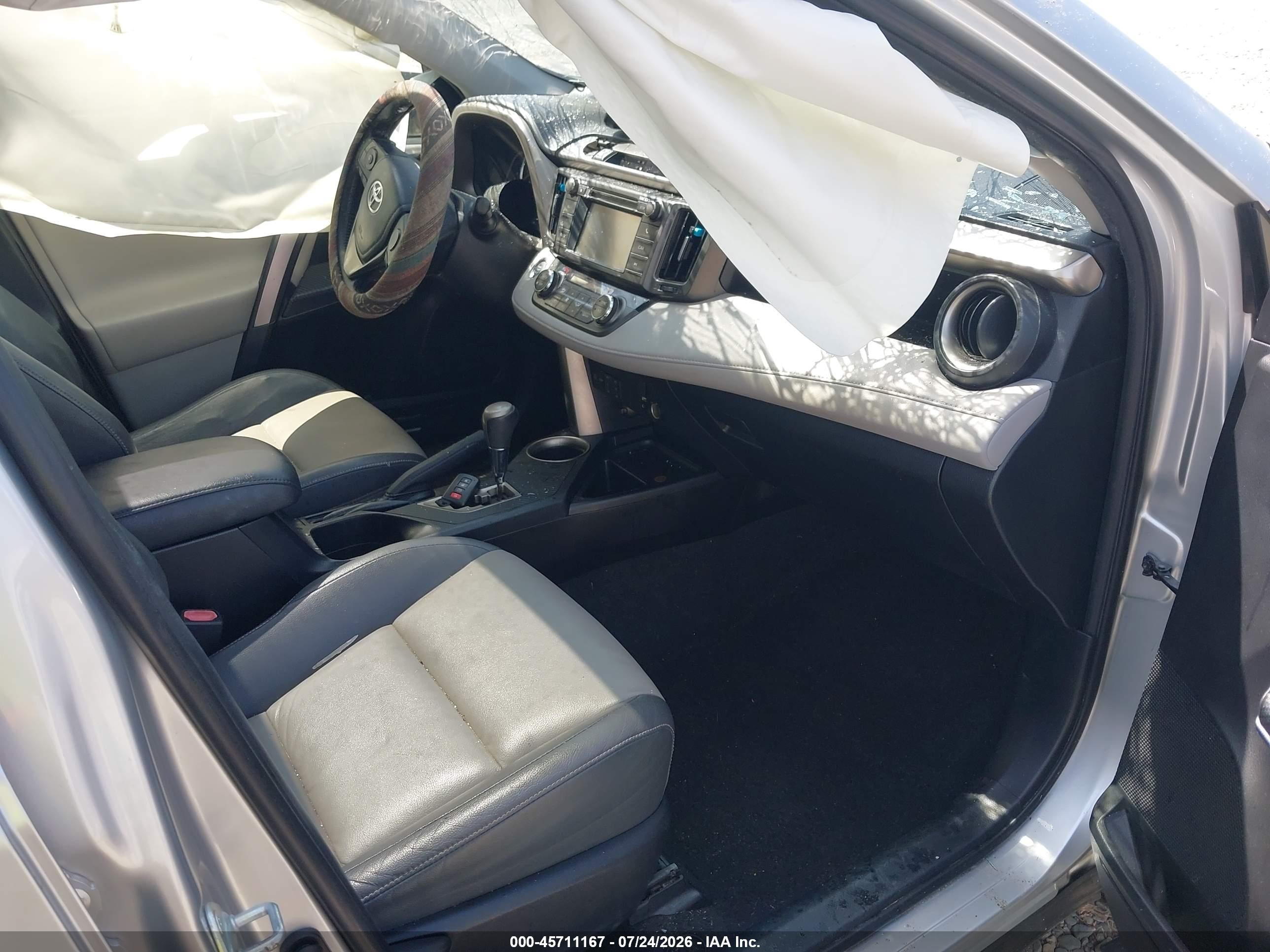 2013 Toyota Rav4 Limited Серебряный vin: JTMYFREV1D5012242