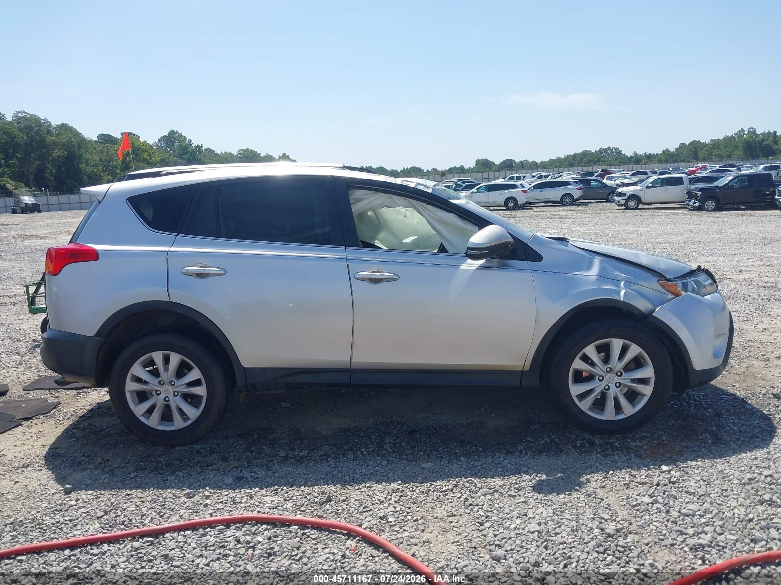 2013 Toyota Rav4 Limited Серебряный vin: JTMYFREV1D5012242
