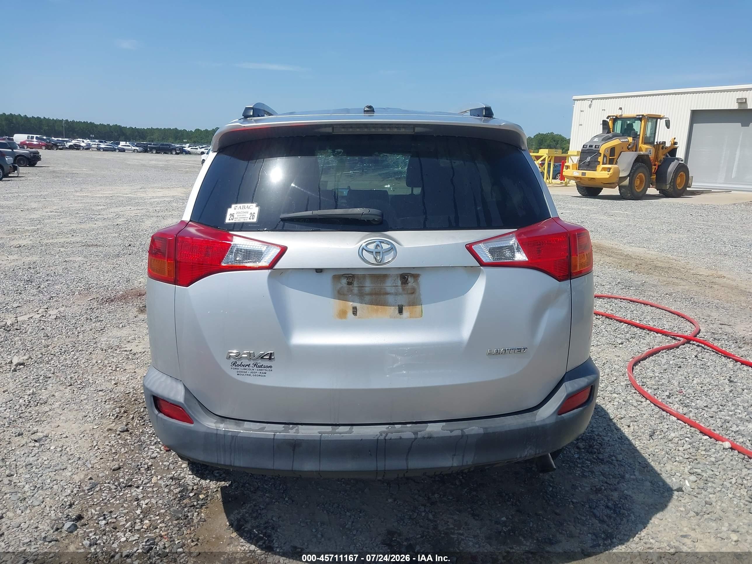 2013 Toyota Rav4 Limited Серебряный vin: JTMYFREV1D5012242