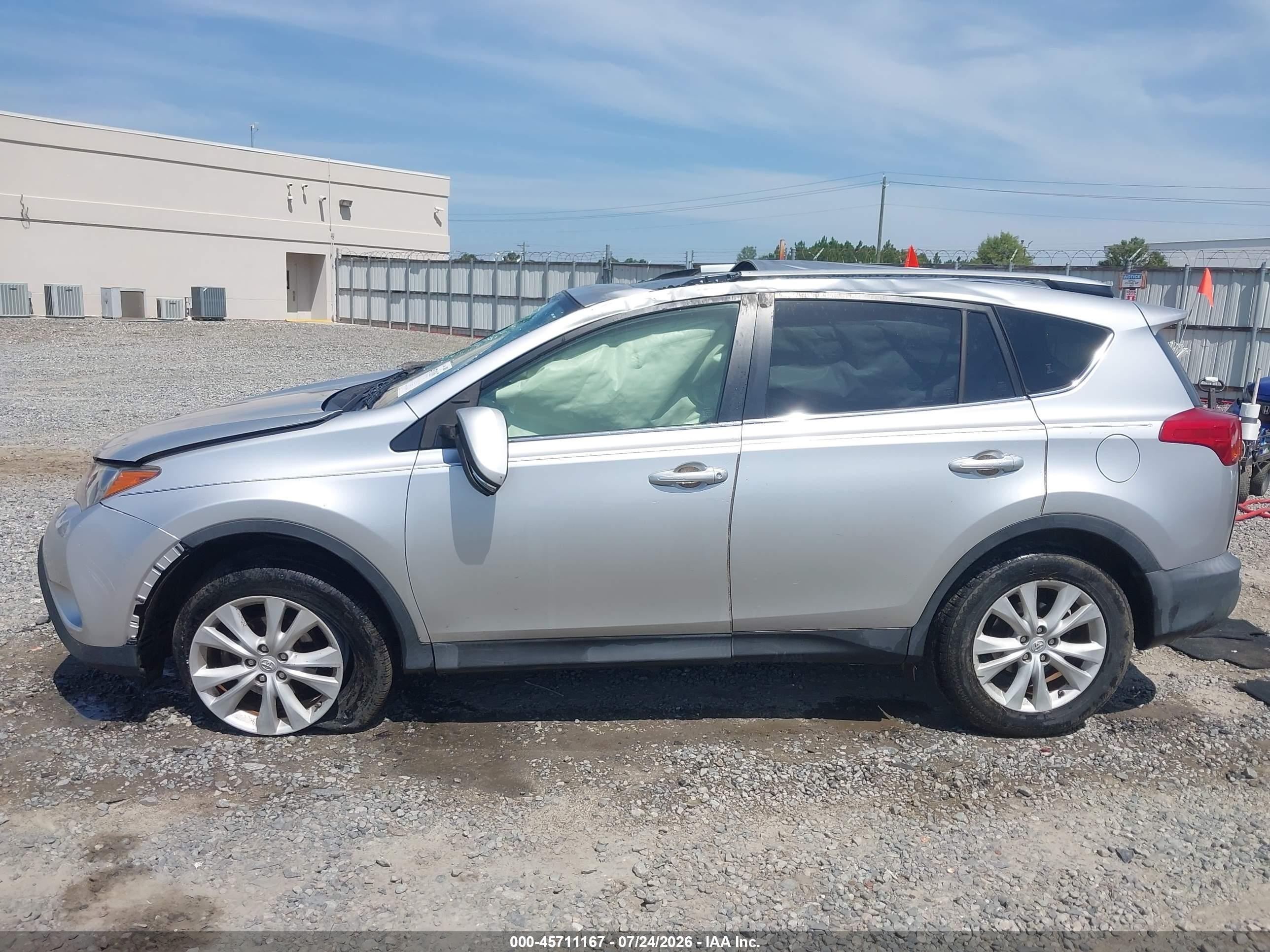 2013 Toyota Rav4 Limited Серебряный vin: JTMYFREV1D5012242