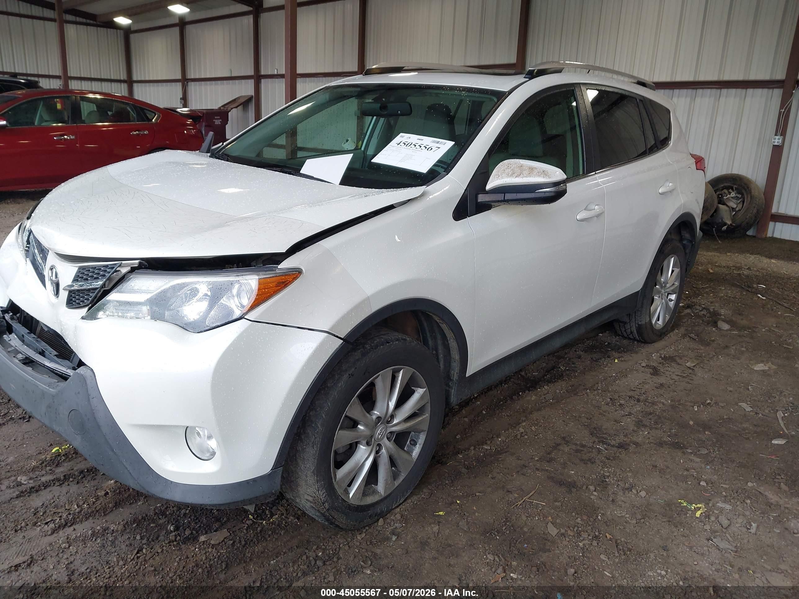 2013 Toyota Rav4 Limited Белый vin: JTMYFREV1DD022663