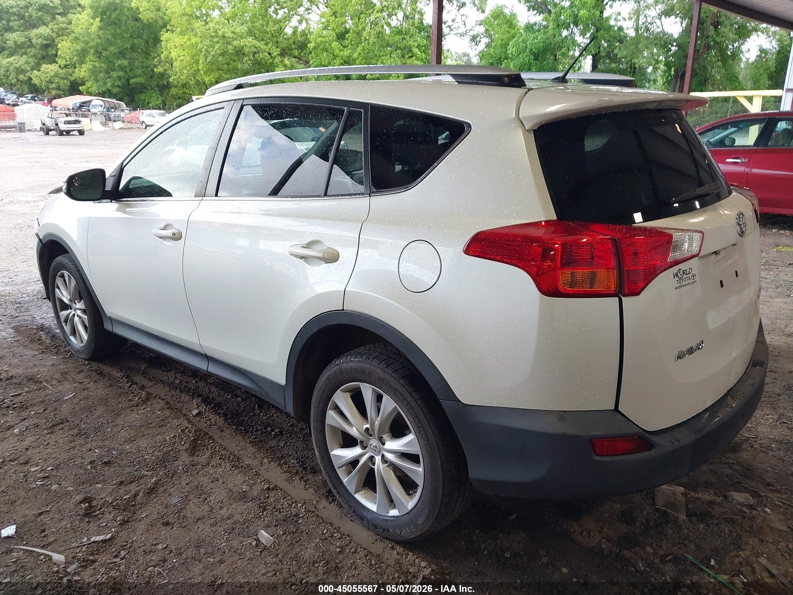 2013 Toyota Rav4 Limited Белый vin: JTMYFREV1DD022663