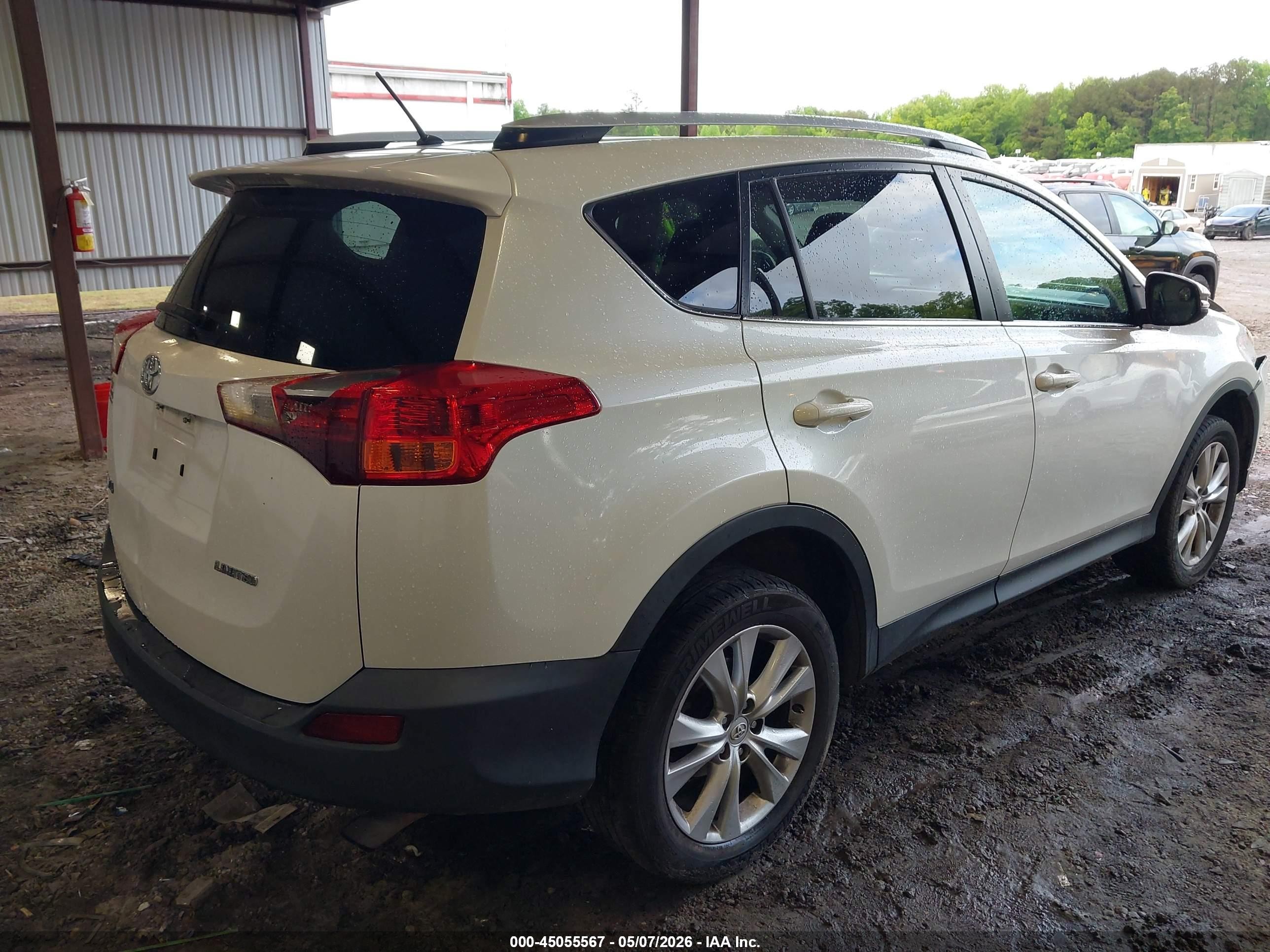 2013 Toyota Rav4 Limited Белый vin: JTMYFREV1DD022663
