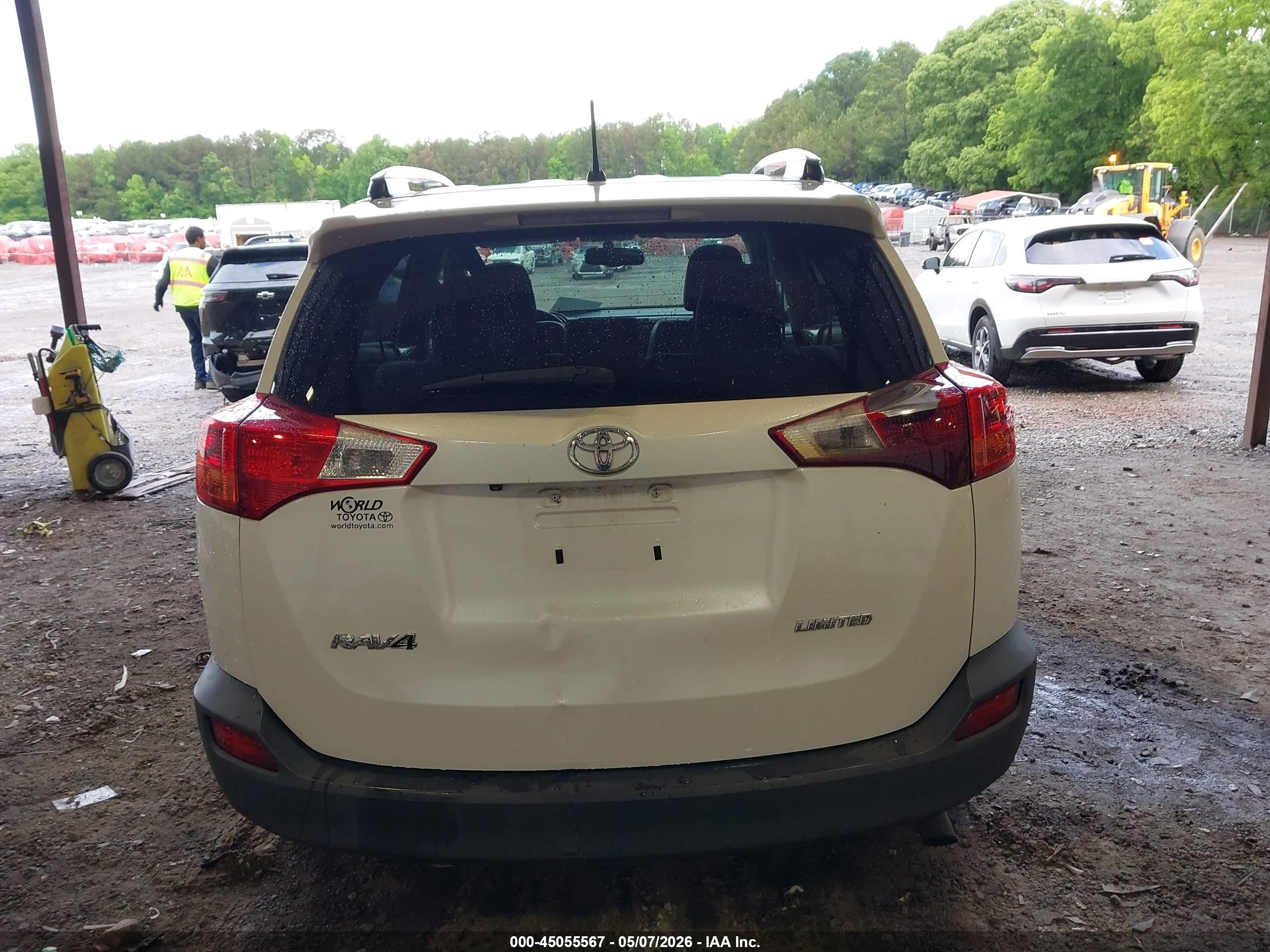 2013 Toyota Rav4 Limited Белый vin: JTMYFREV1DD022663