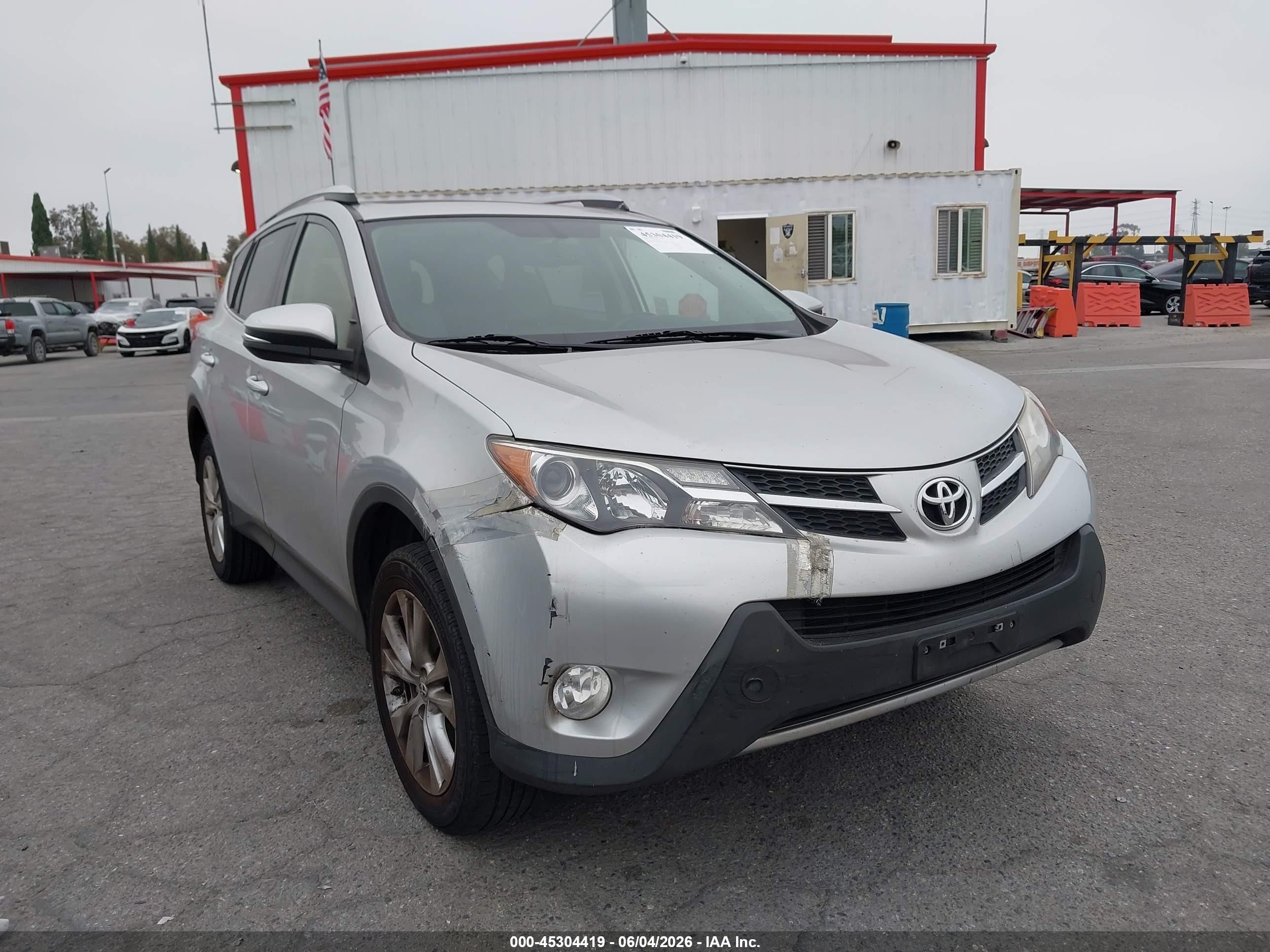 2014 Toyota Rav4 Limited Silver vin: JTMYFREV1EJ005963