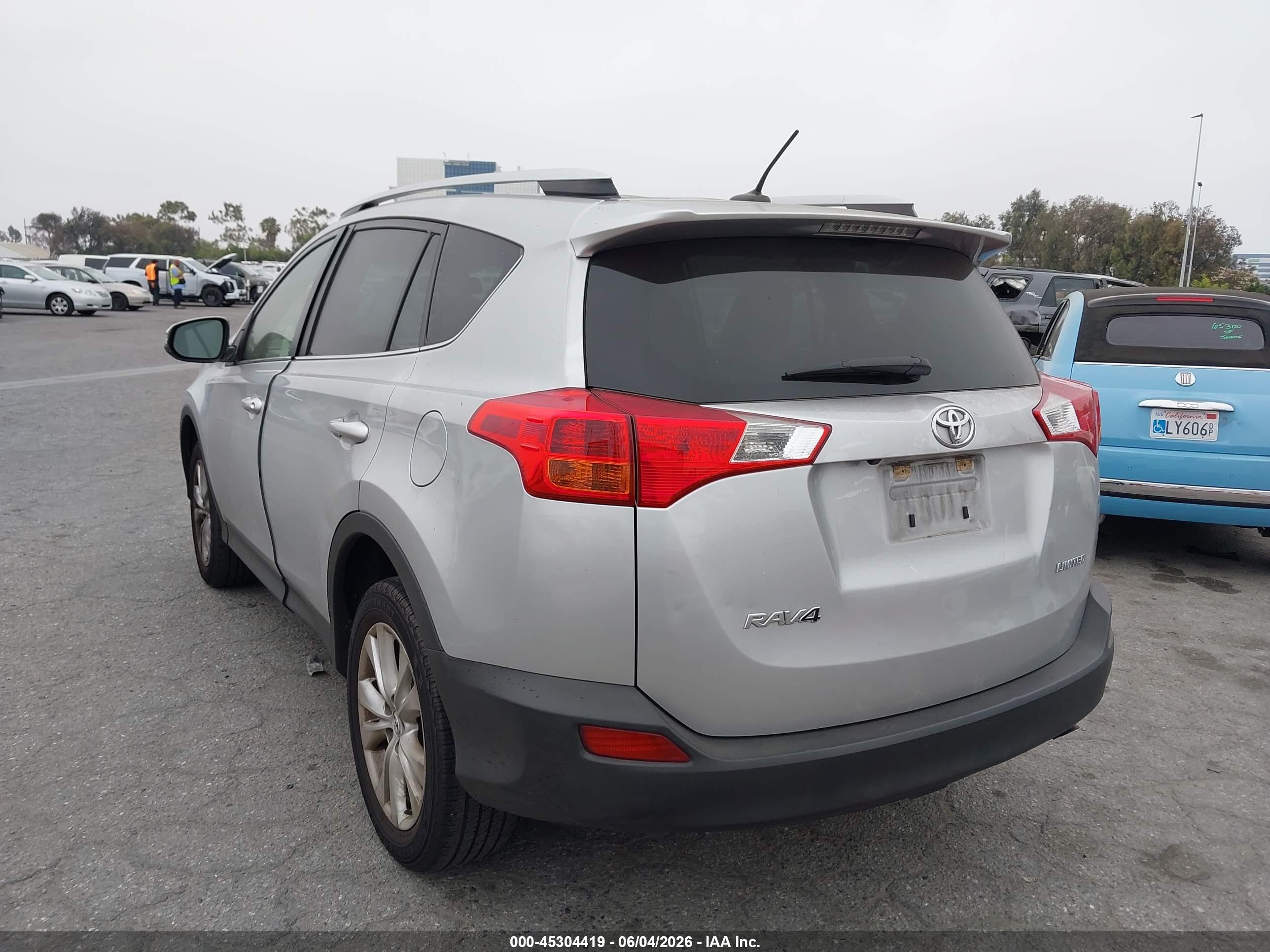 2014 Toyota Rav4 Limited Silver vin: JTMYFREV1EJ005963