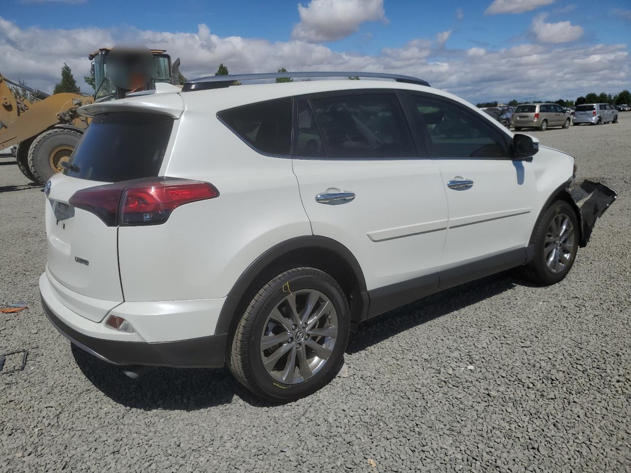 2018 Toyota Rav4 Limited White vin: JTMYFREV1JJ193104