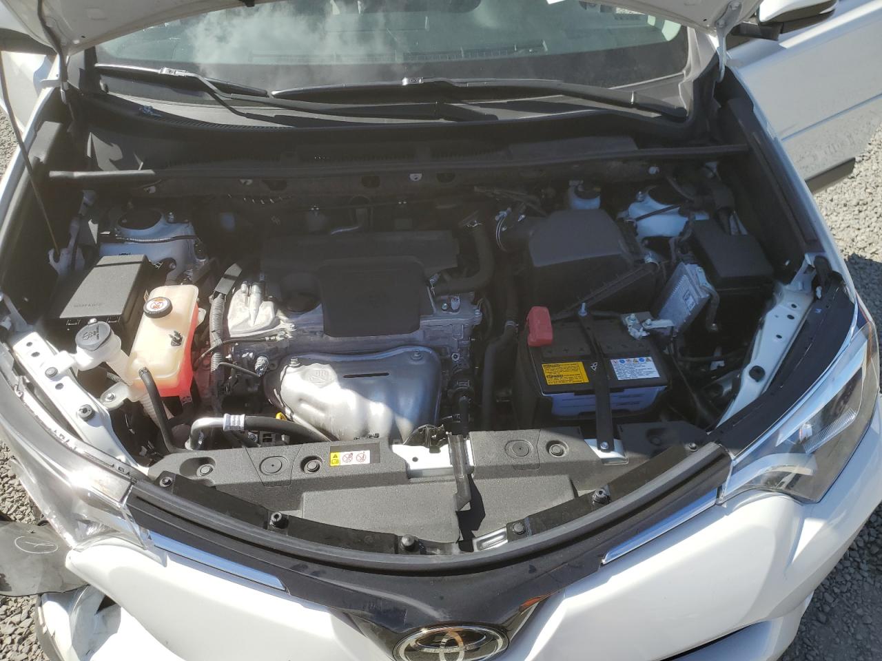 2018 Toyota Rav4 Limited White vin: JTMYFREV1JJ193104