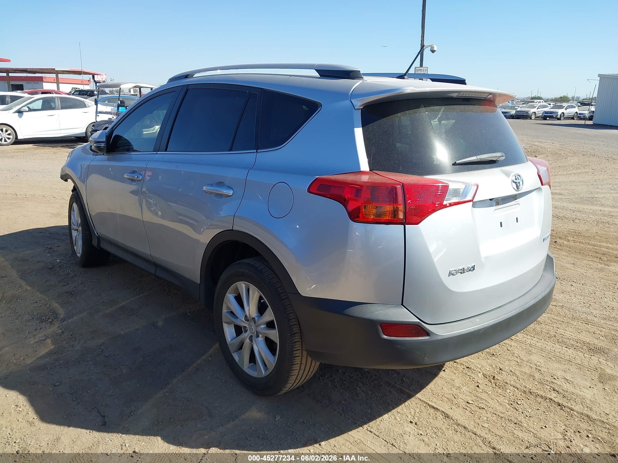 2013 Toyota Rav4 Limited Silver vin: JTMYFREV2DD001871