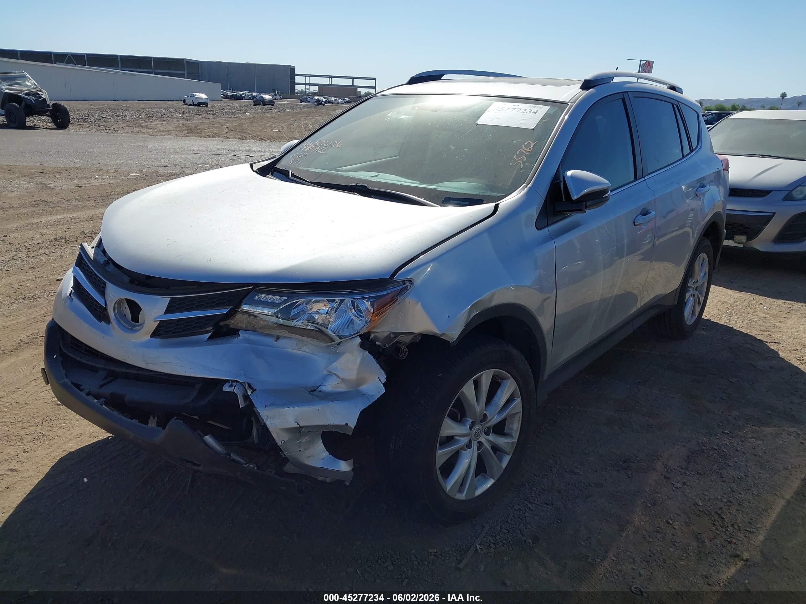 2013 Toyota Rav4 Limited Silver vin: JTMYFREV2DD001871