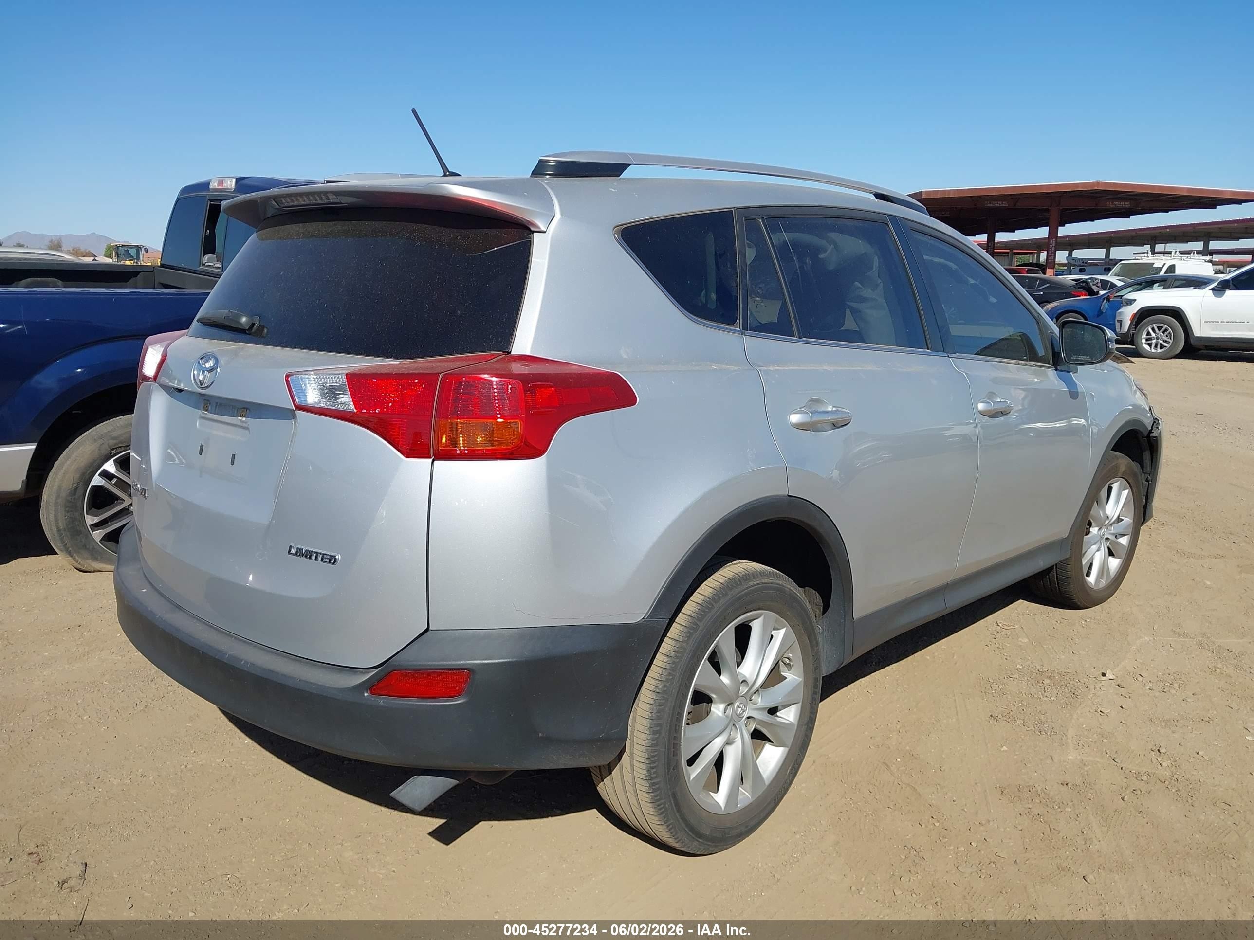 2013 Toyota Rav4 Limited Silver vin: JTMYFREV2DD001871