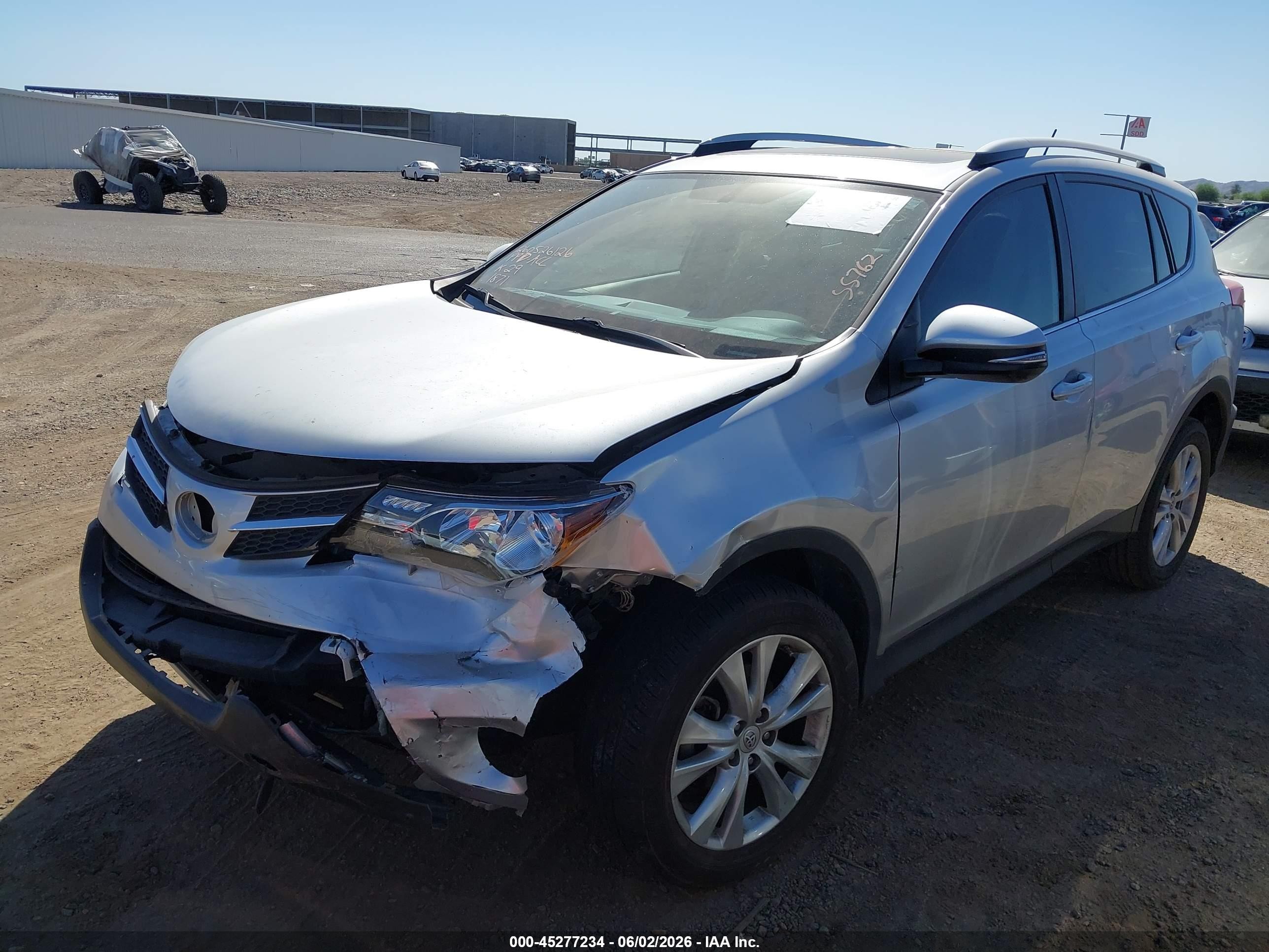 2013 Toyota Rav4 Limited Silver vin: JTMYFREV2DD001871