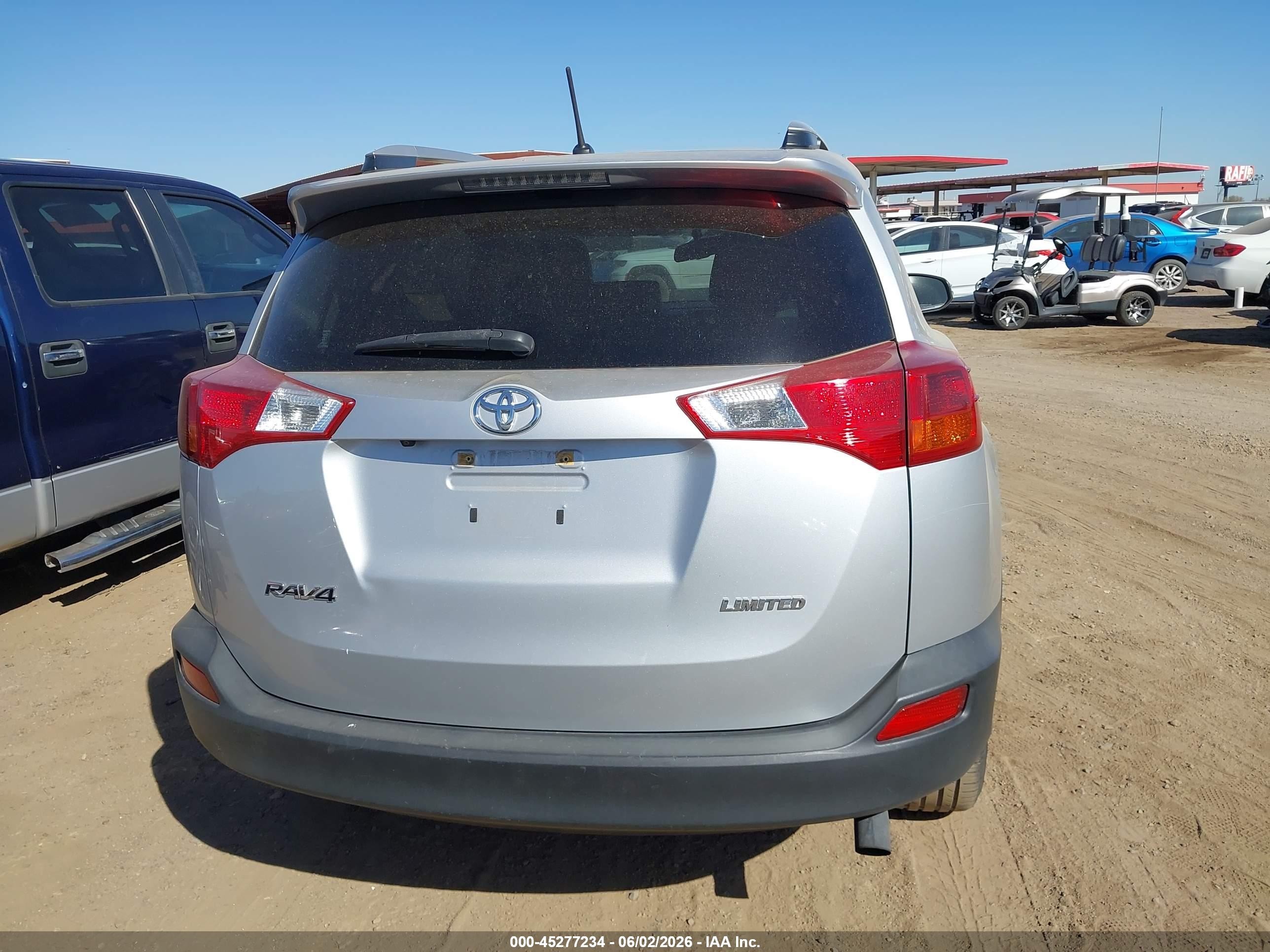2013 Toyota Rav4 Limited Silver vin: JTMYFREV2DD001871