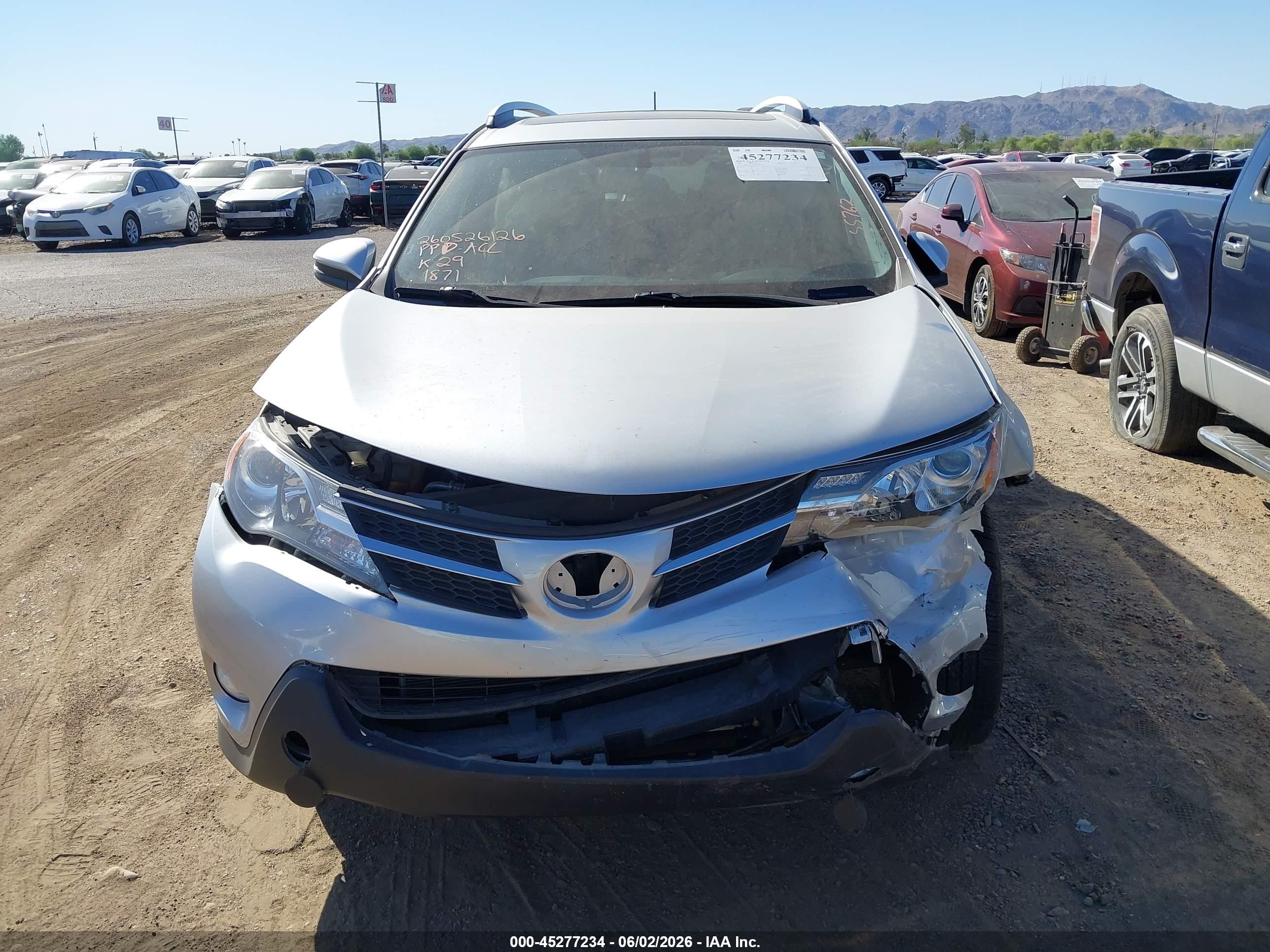 2013 Toyota Rav4 Limited Silver vin: JTMYFREV2DD001871
