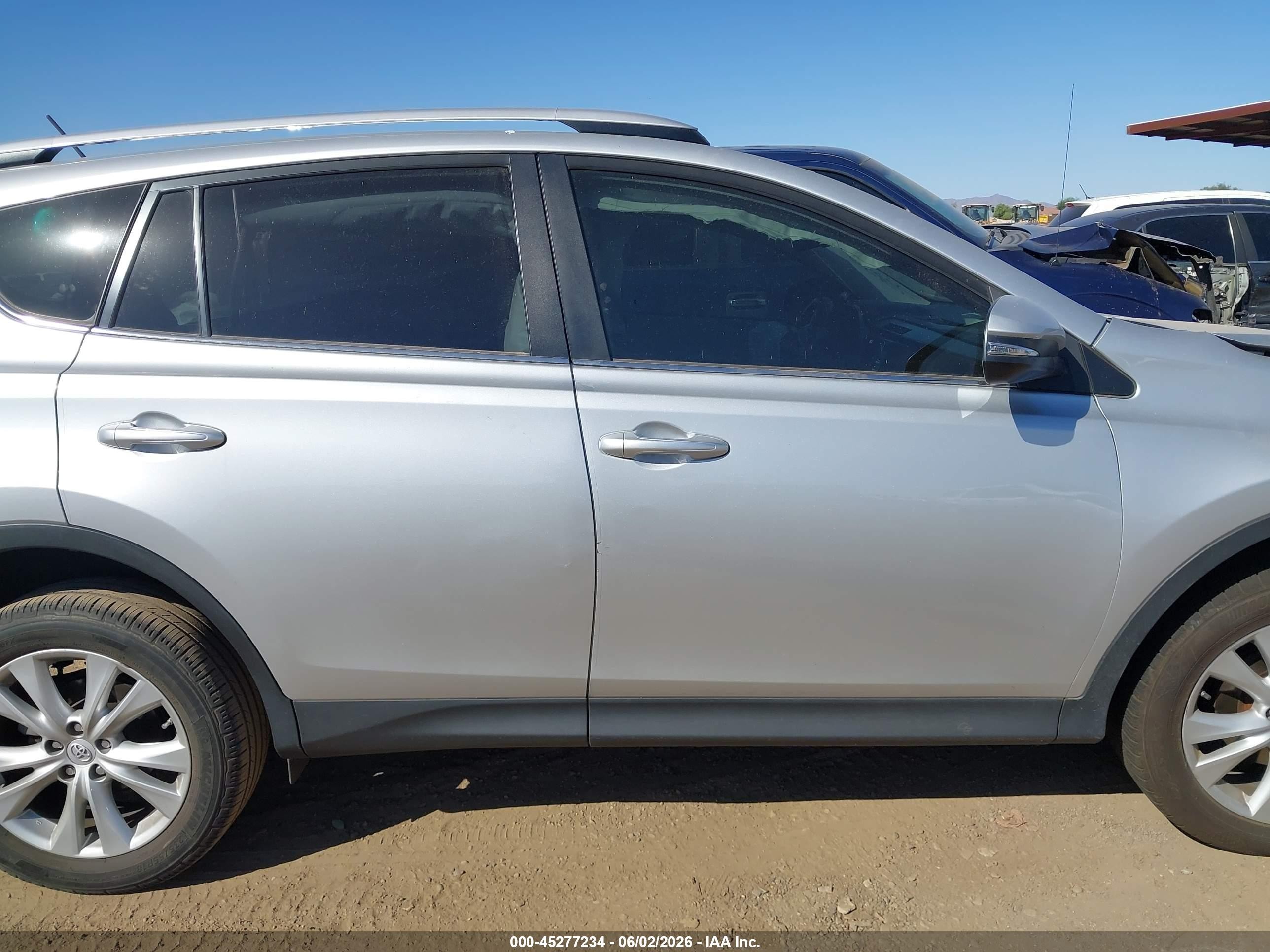 2013 Toyota Rav4 Limited Silver vin: JTMYFREV2DD001871