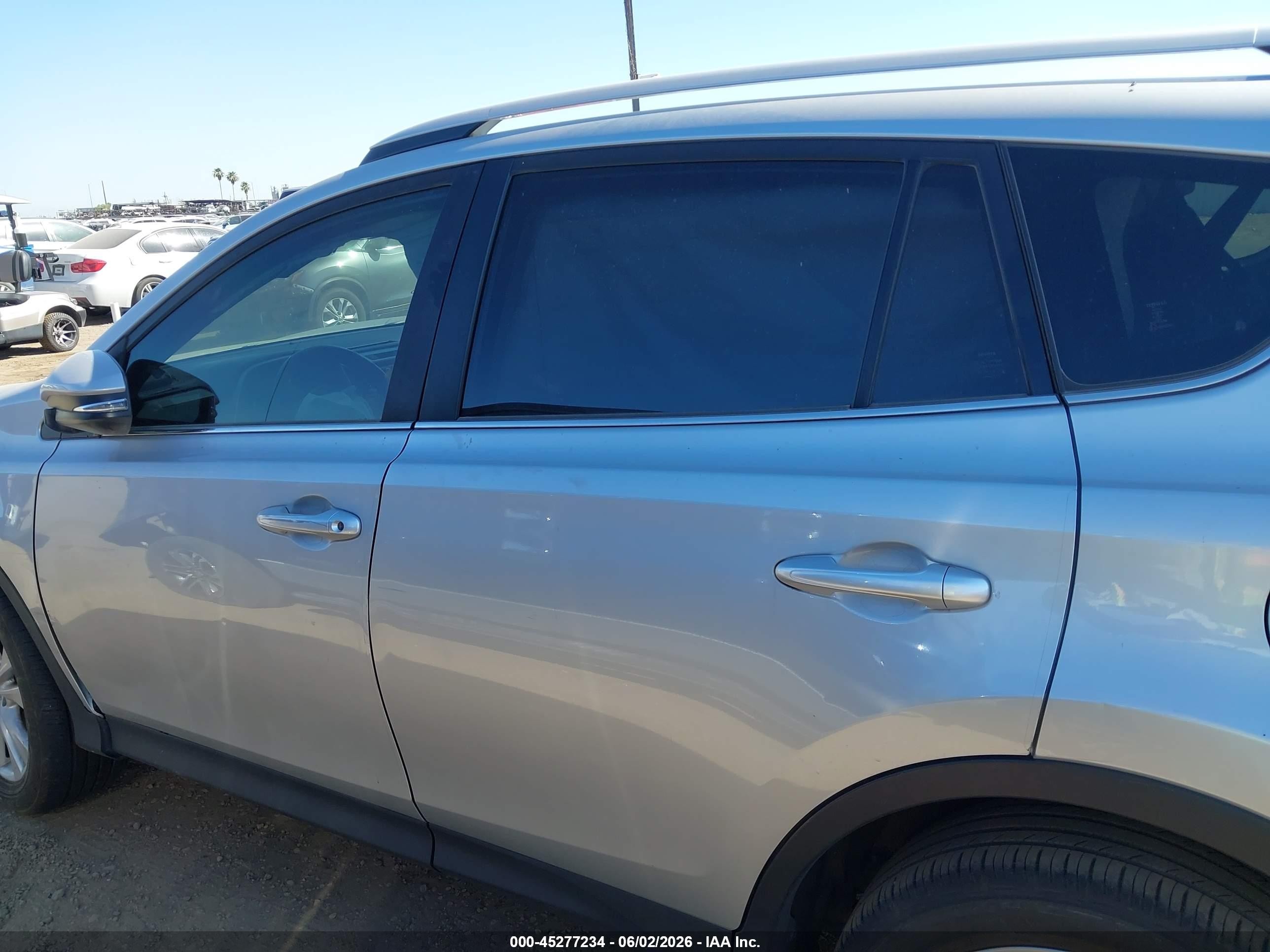 2013 Toyota Rav4 Limited Silver vin: JTMYFREV2DD001871