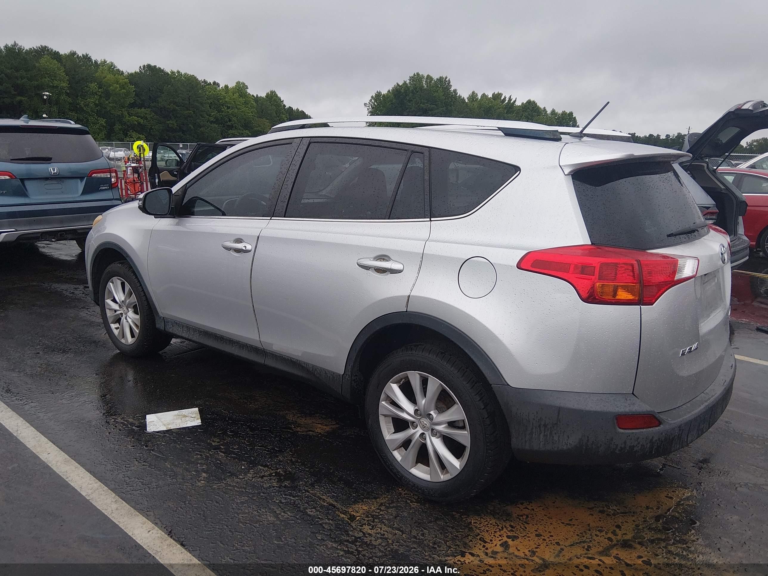 2013 Toyota Rav4 Limited Серебряный vin: JTMYFREV2DD003068