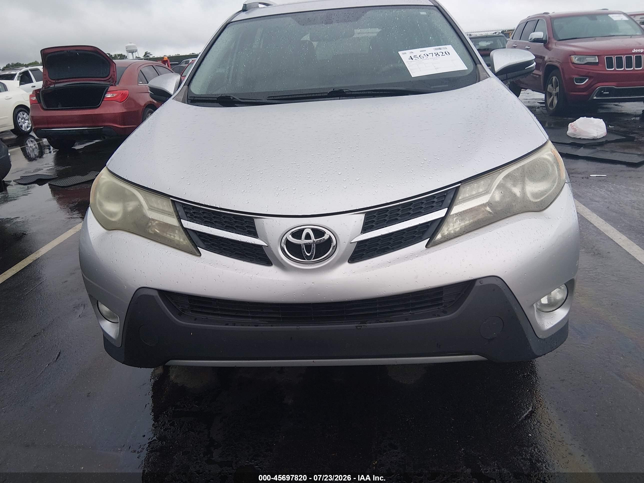 2013 Toyota Rav4 Limited Серебряный vin: JTMYFREV2DD003068
