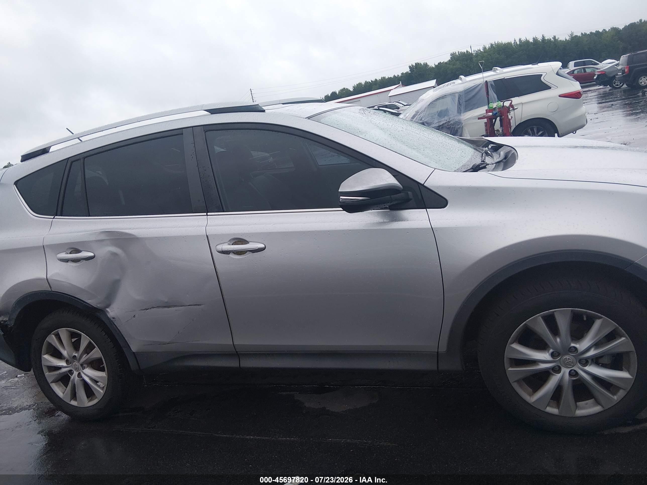 2013 Toyota Rav4 Limited Серебряный vin: JTMYFREV2DD003068