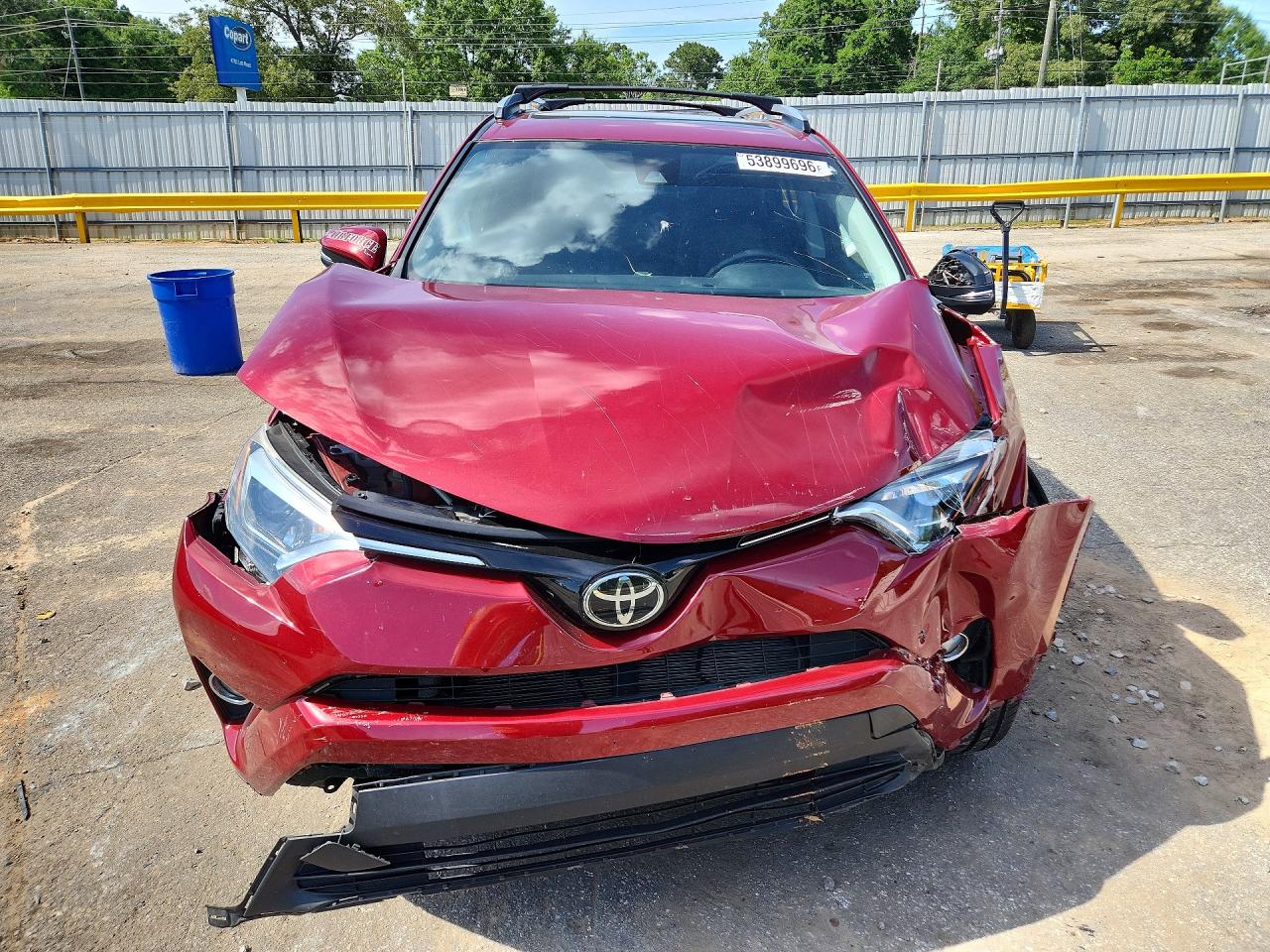 2018 Toyota Rav4 Limited Red vin: JTMYFREV2JD118717