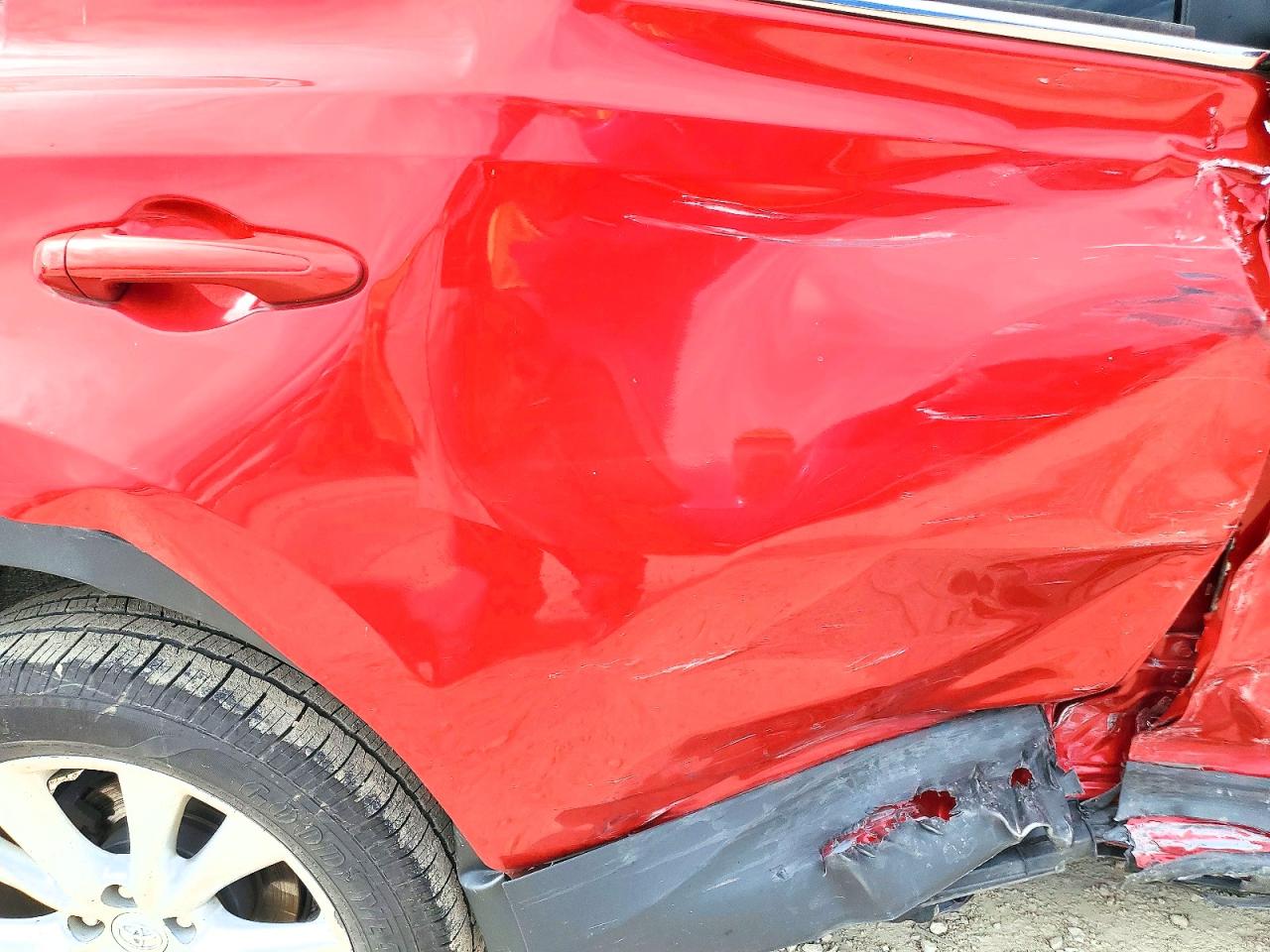 2013 Toyota Rav4 Limited Red vin: JTMYFREV4DD003203