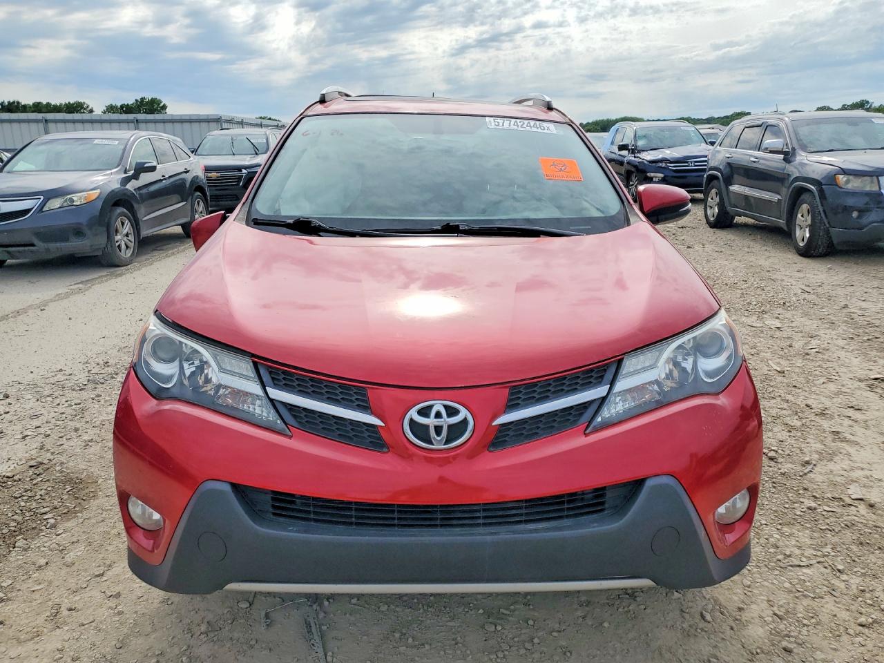 2013 Toyota Rav4 Limited Red vin: JTMYFREV4DD003203