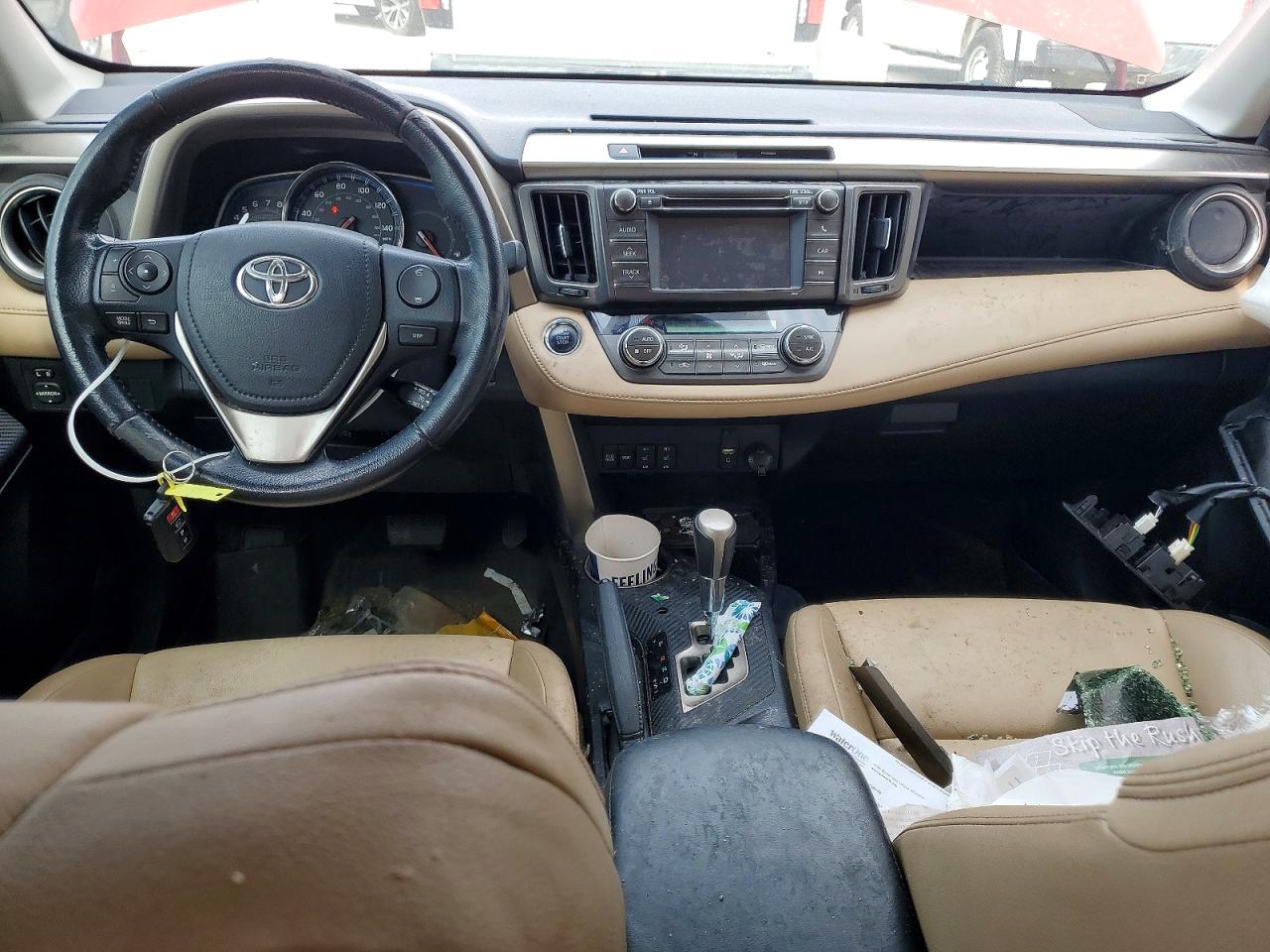 2013 Toyota Rav4 Limited Red vin: JTMYFREV4DD003203