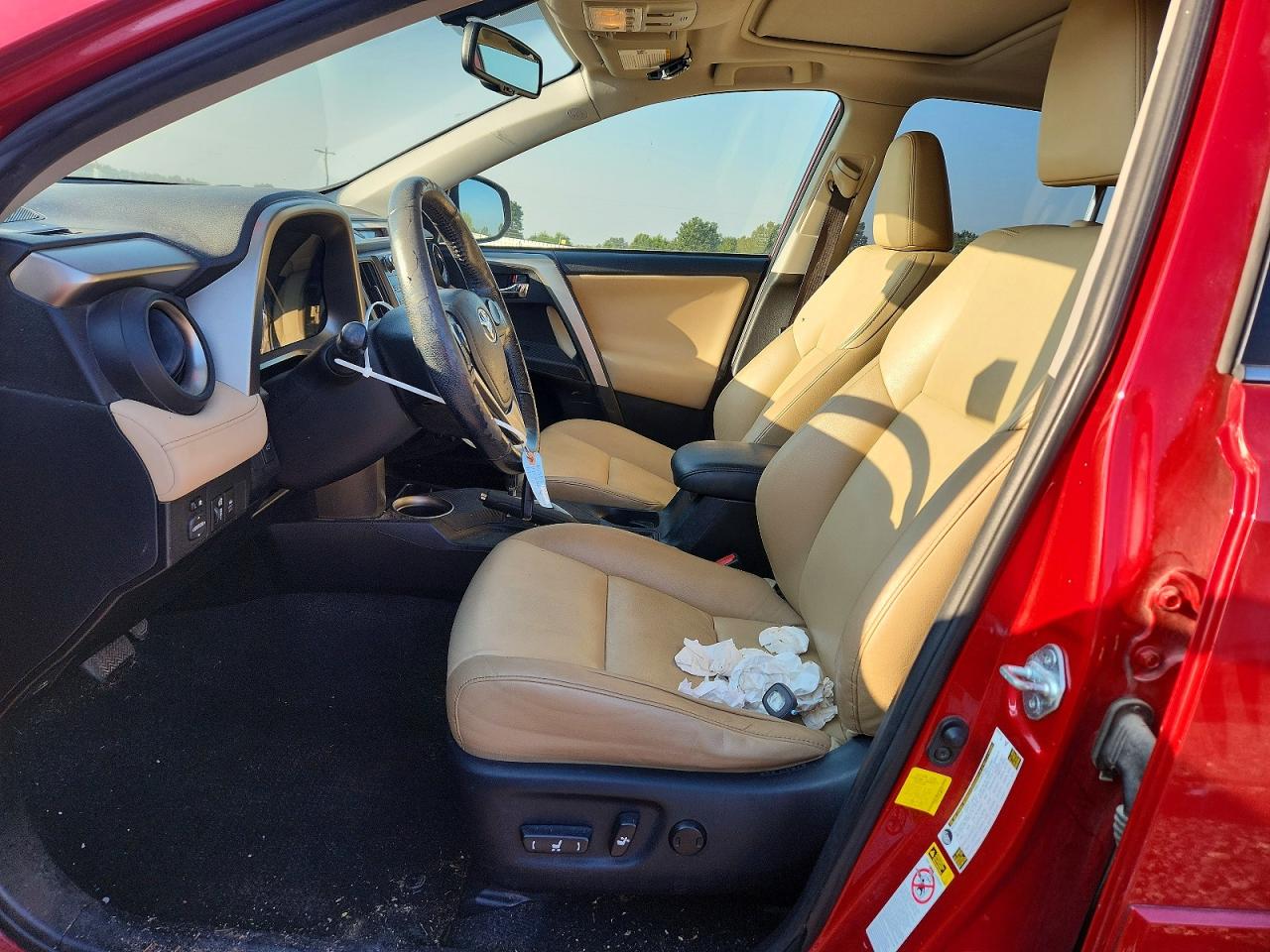 2014 Toyota Rav4 Limited Red vin: JTMYFREV4EJ008551