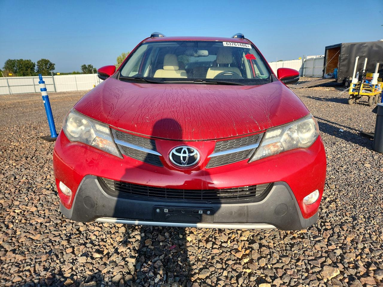 2014 Toyota Rav4 Limited Red vin: JTMYFREV4EJ008551