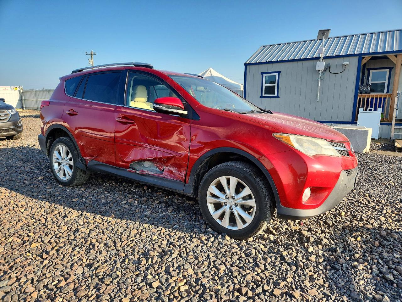2014 Toyota Rav4 Limited Red vin: JTMYFREV4EJ008551