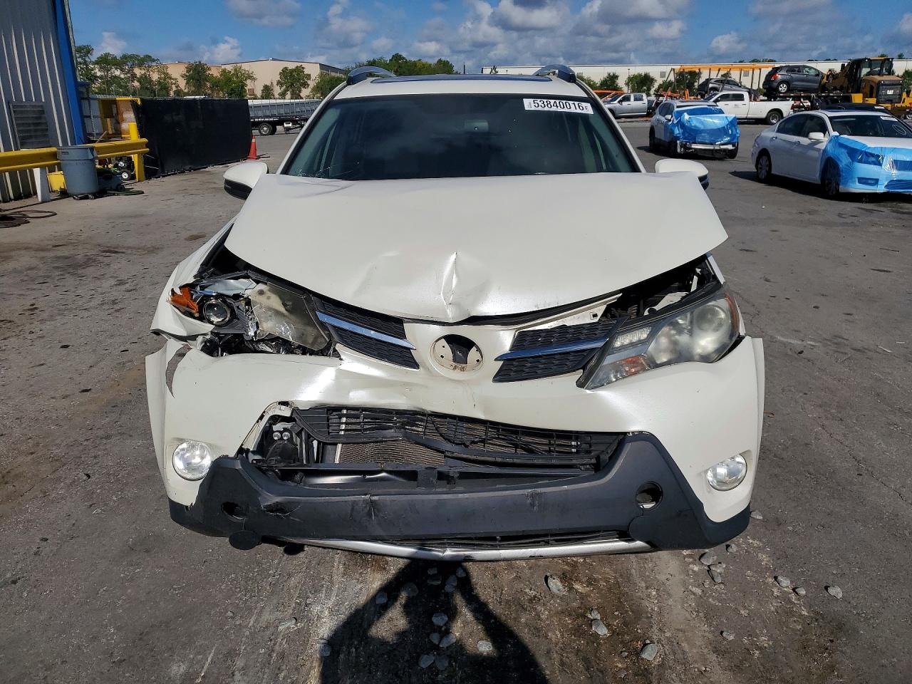 2013 Toyota Rav4 Limited White vin: JTMYFREV5D5007979