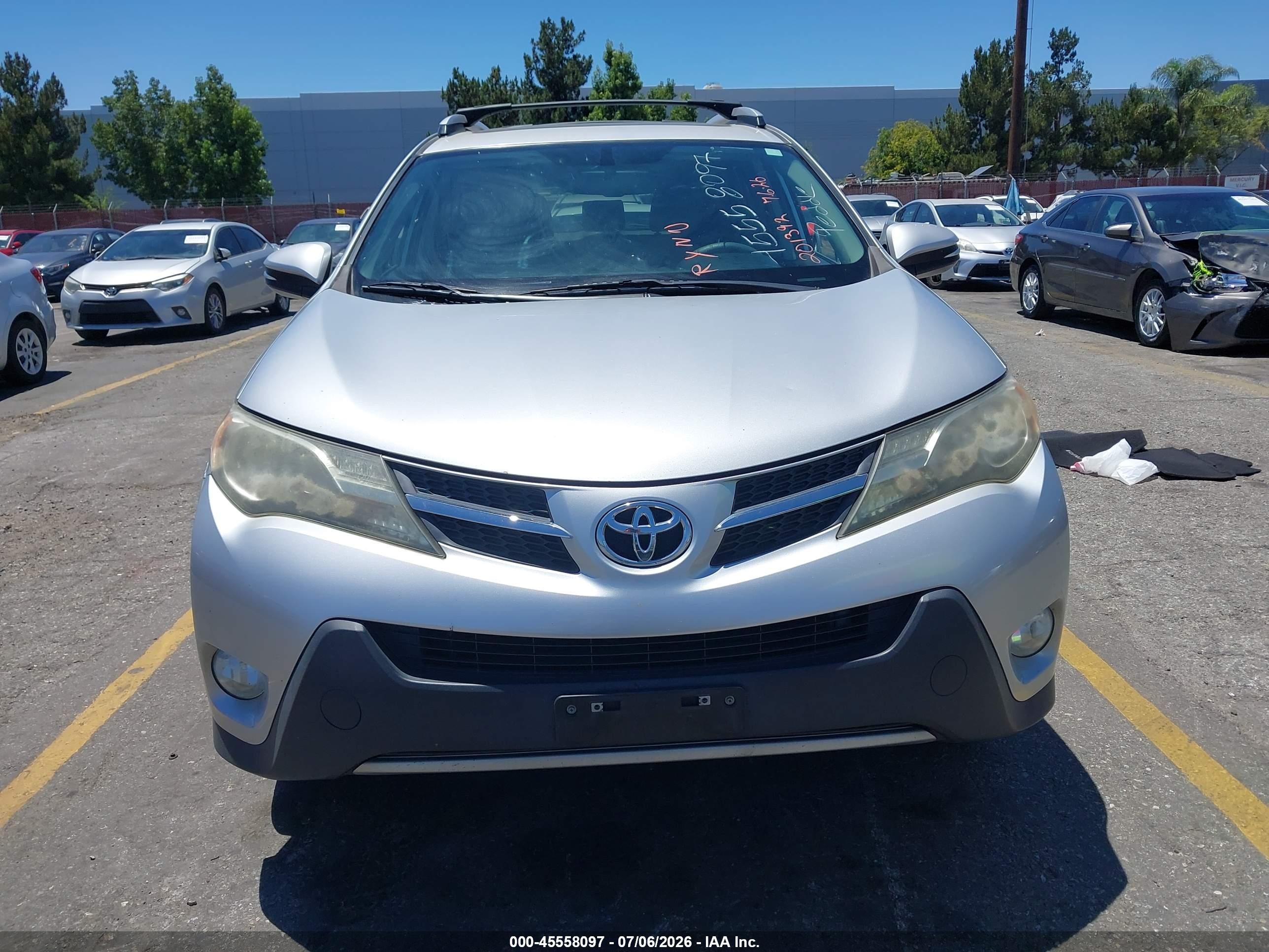2013 Toyota Rav4 Limited Серебряный vin: JTMYFREV5DD003114