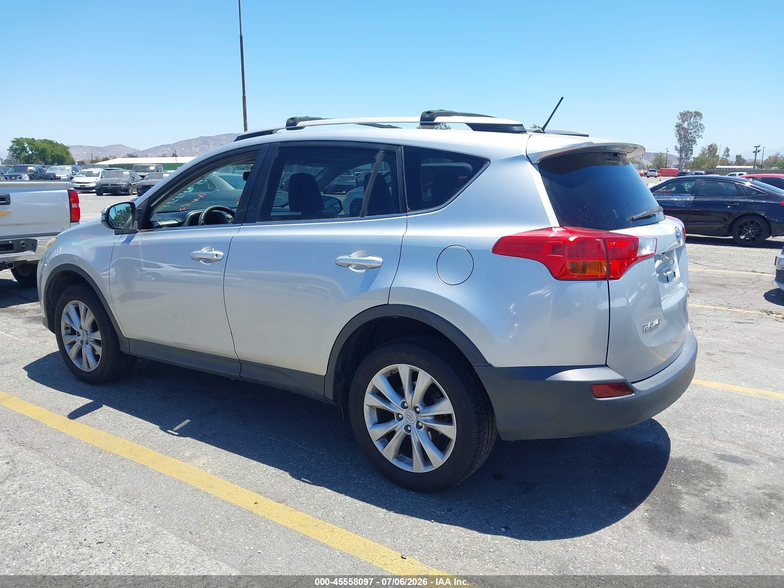 2013 Toyota Rav4 Limited Серебряный vin: JTMYFREV5DD003114