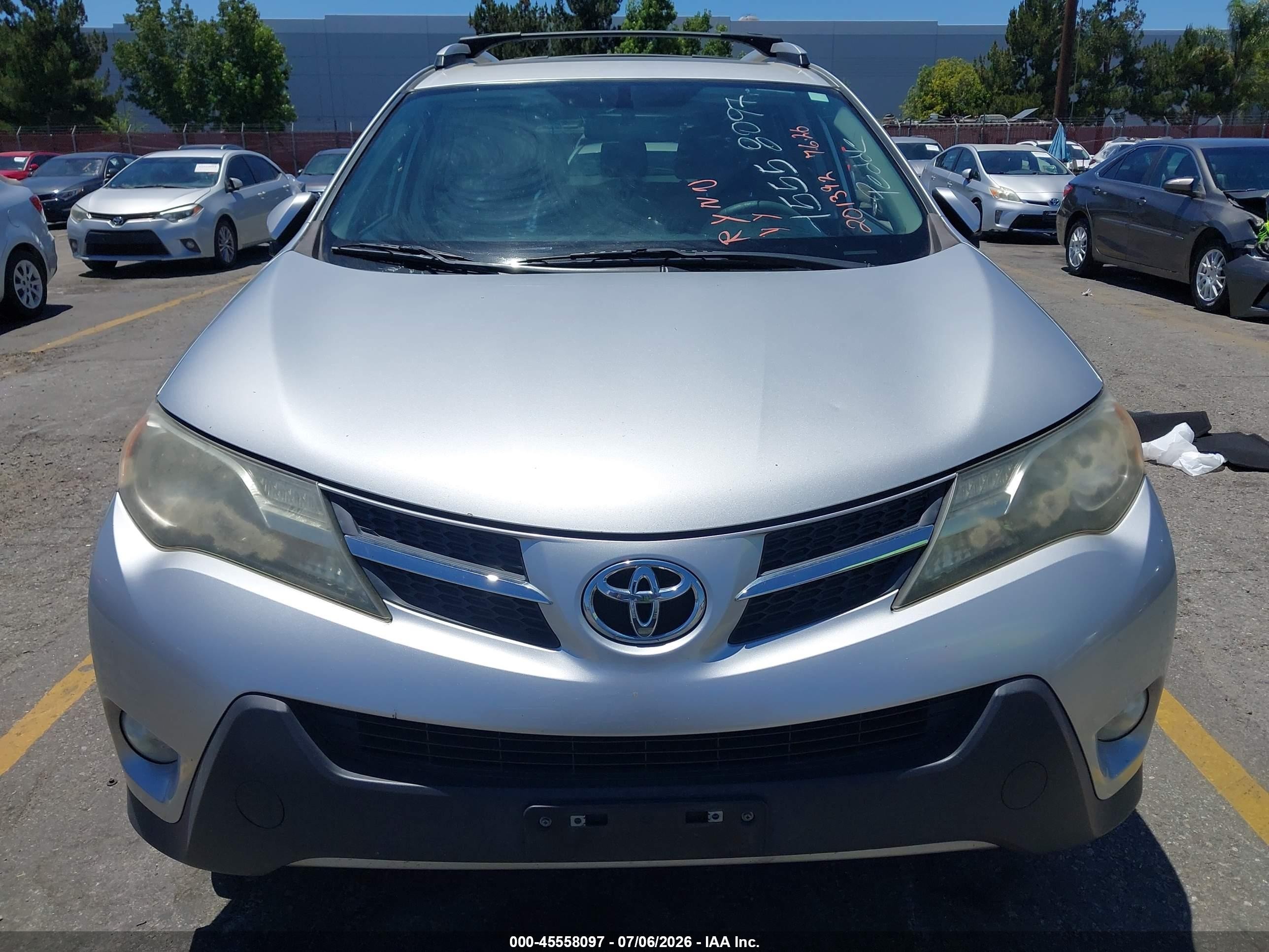 2013 Toyota Rav4 Limited Серебряный vin: JTMYFREV5DD003114