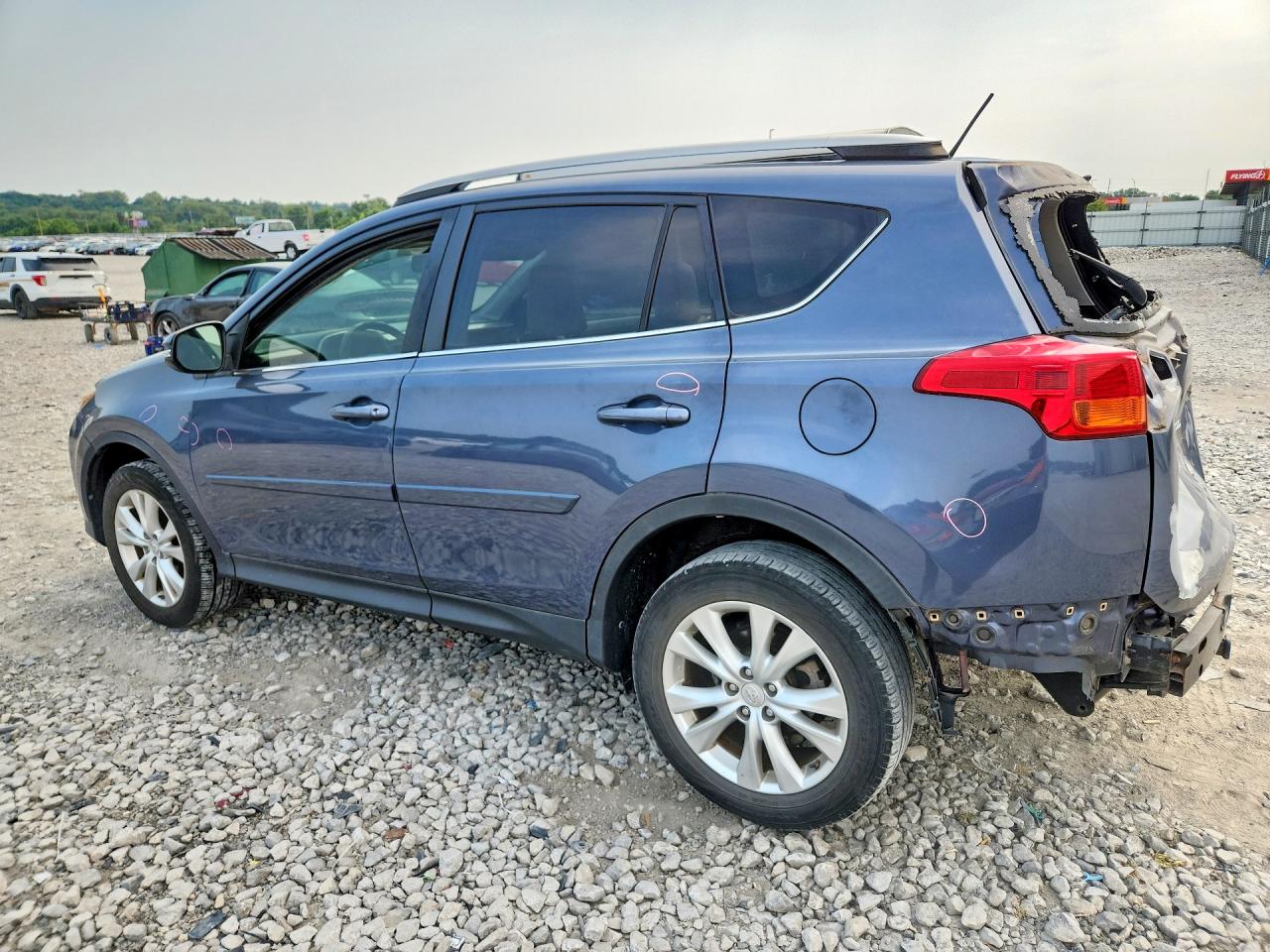 2013 Toyota Rav4 Limited Blue vin: JTMYFREV6DD025381